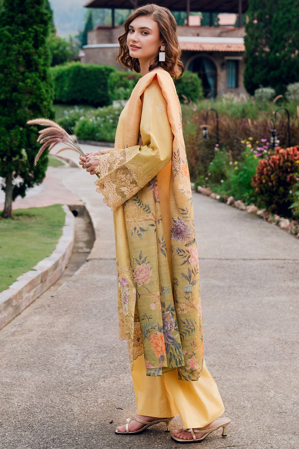 lawn Unstitched in Yellow