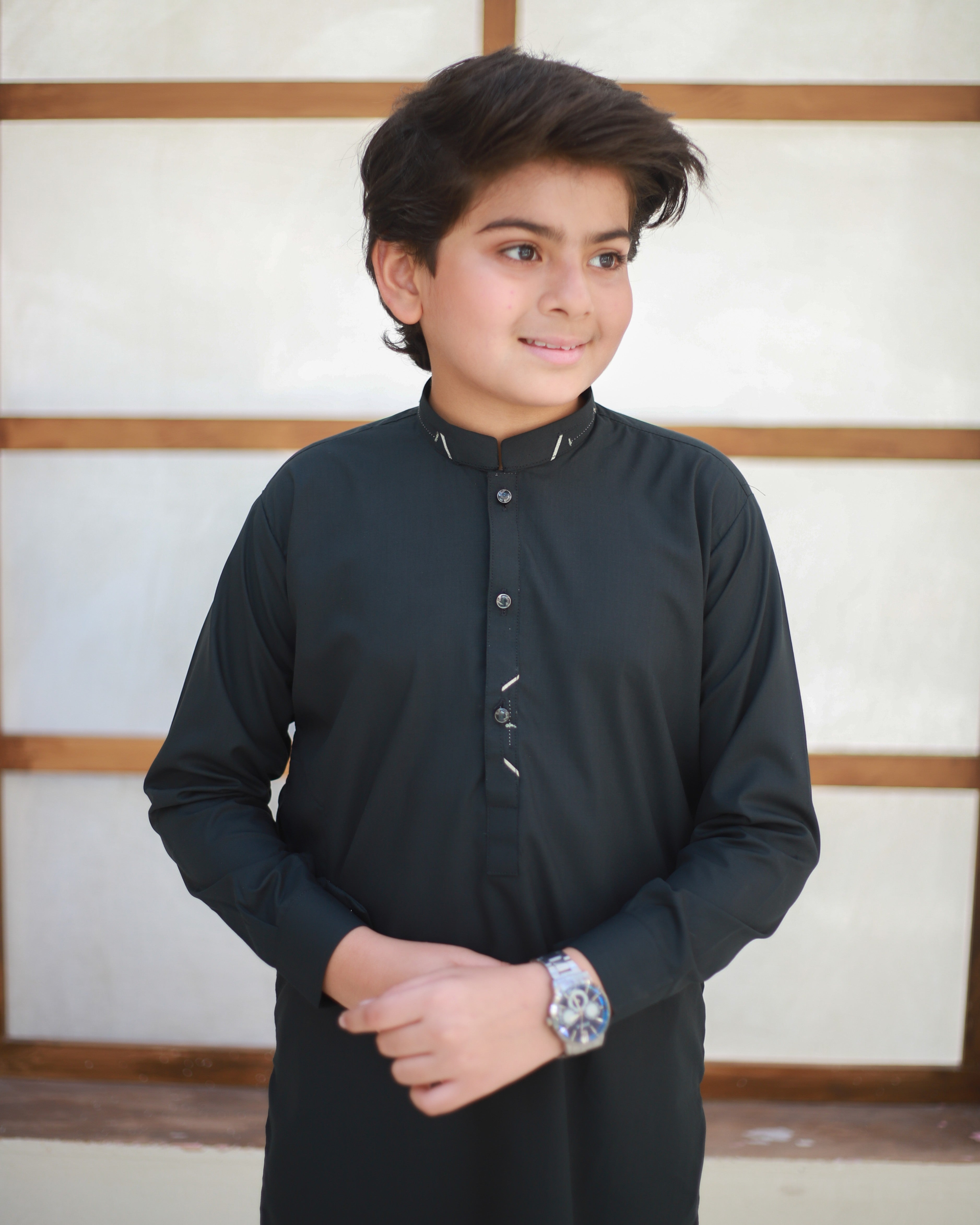 wash & wear Kurta Set in Eucalyptus green