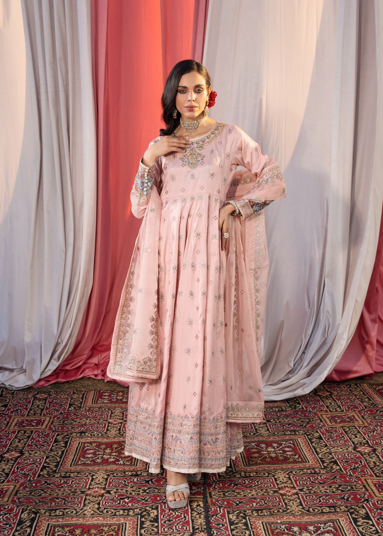 silk Maxi in Blush pink