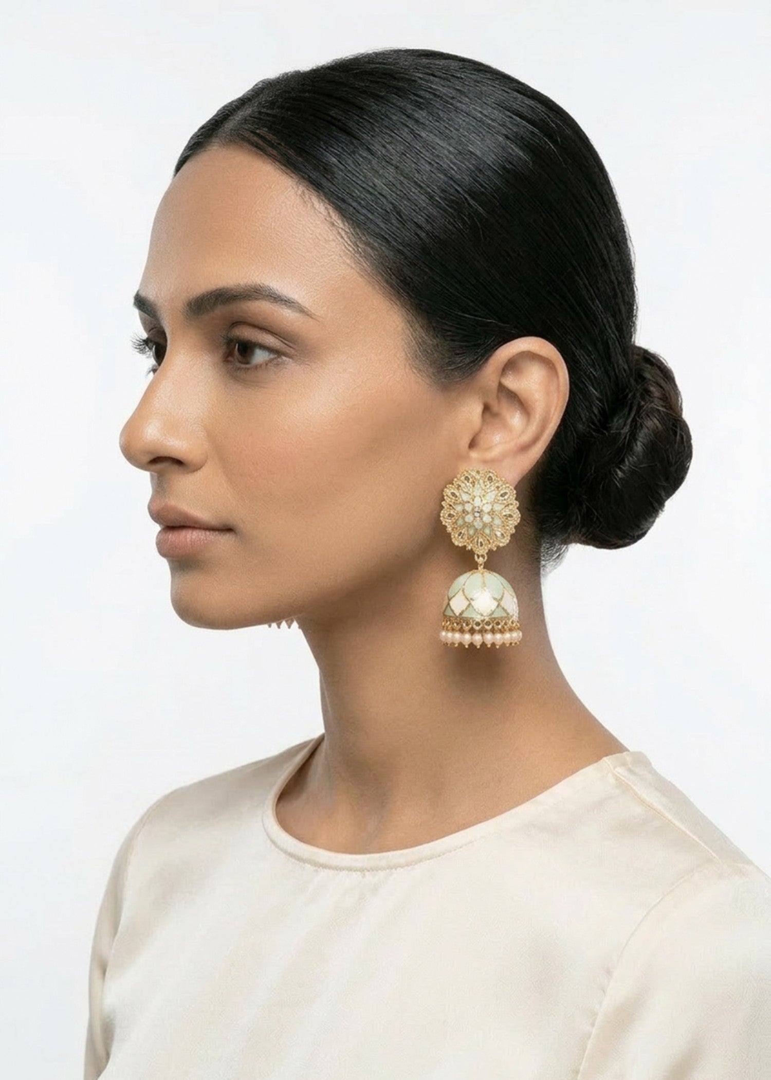 Earrings in Mint green Color by - Trendy Women Earrings EYW9214