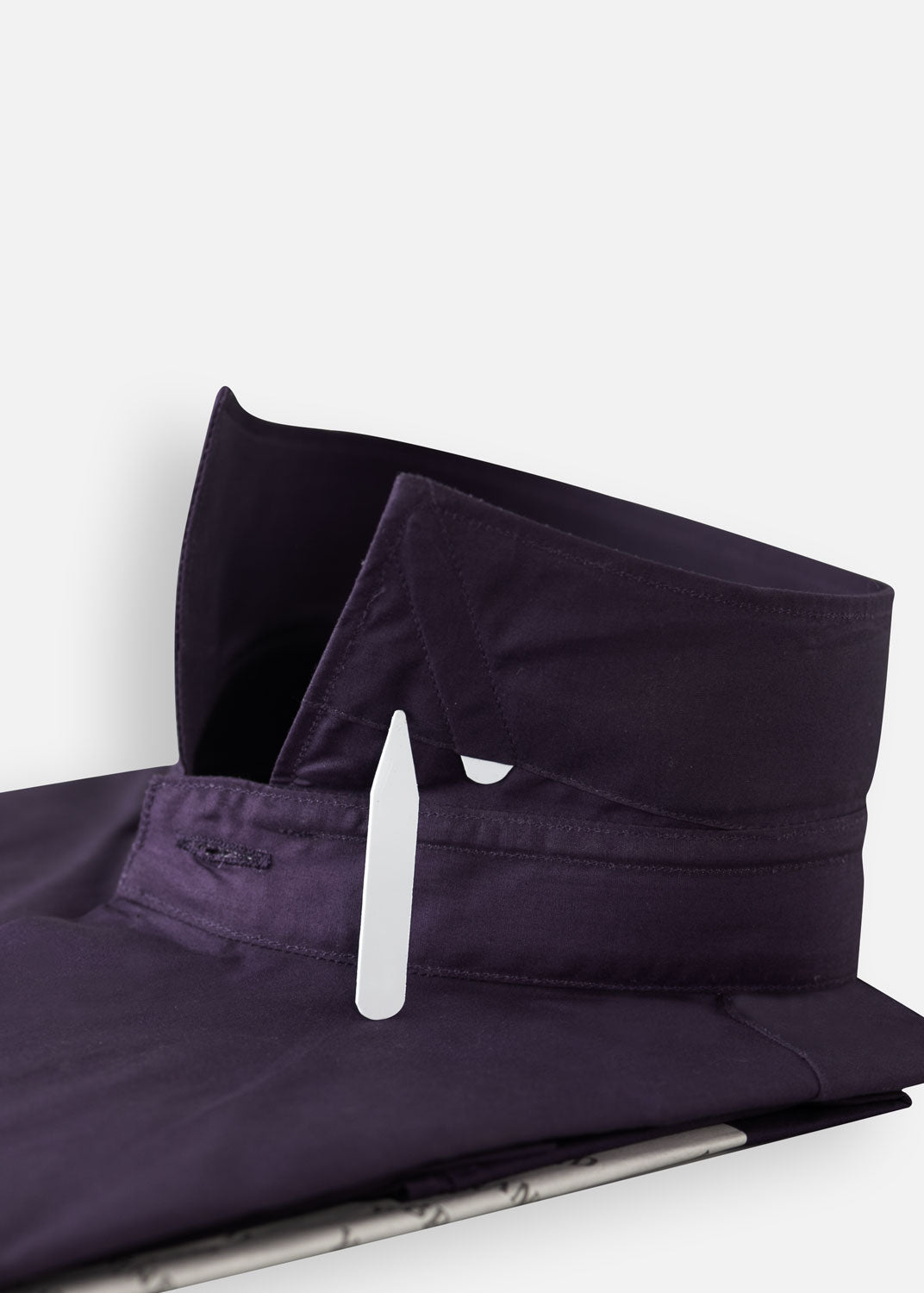 cotton Formal Shirt in Deep purple