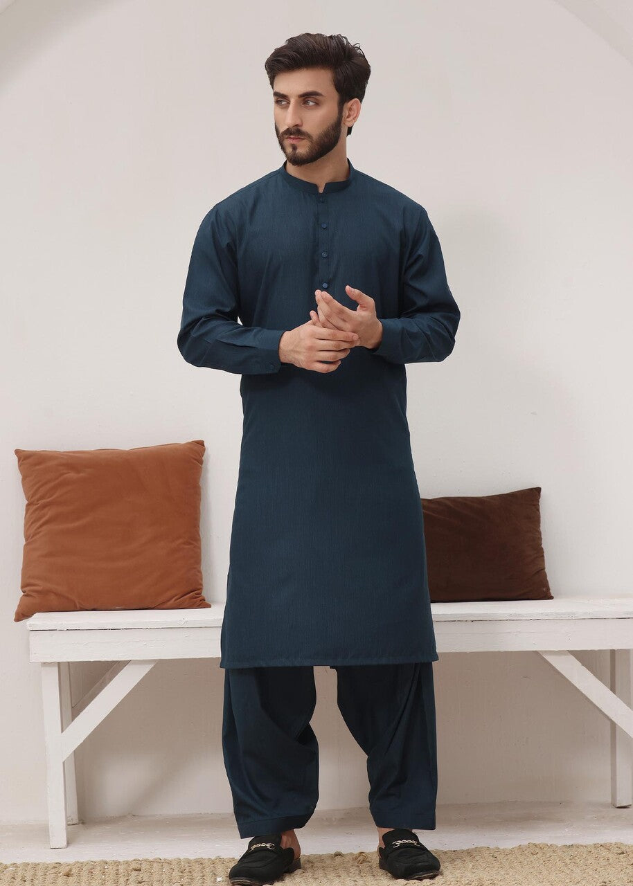 wash & wear Waistcoat in Teal