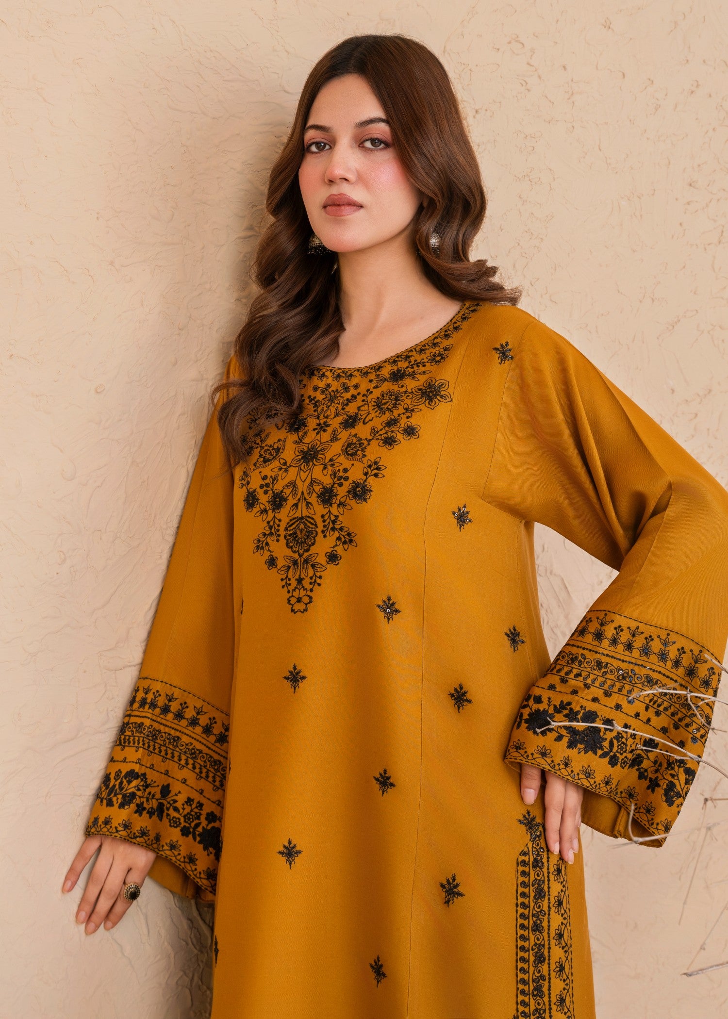 marina Kurta Set in Marigold