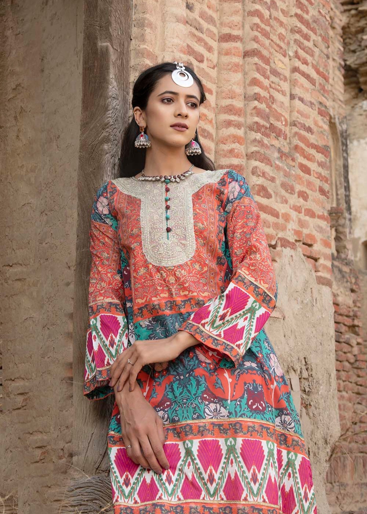 lawn Kurti in Multi
