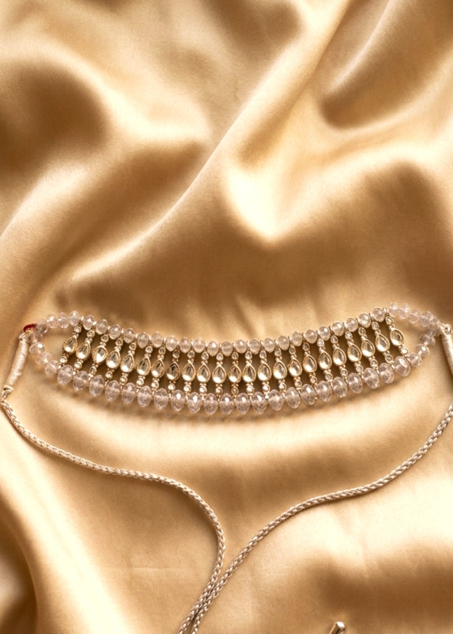 Choker in Silver, white Color by - Trendy Women Choker ZSI4118