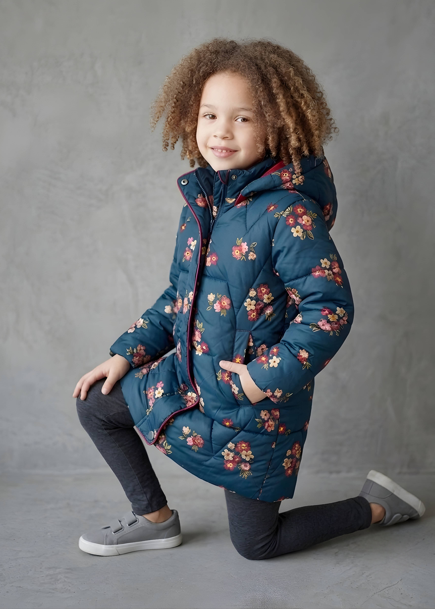 polyester Jacket in Teal