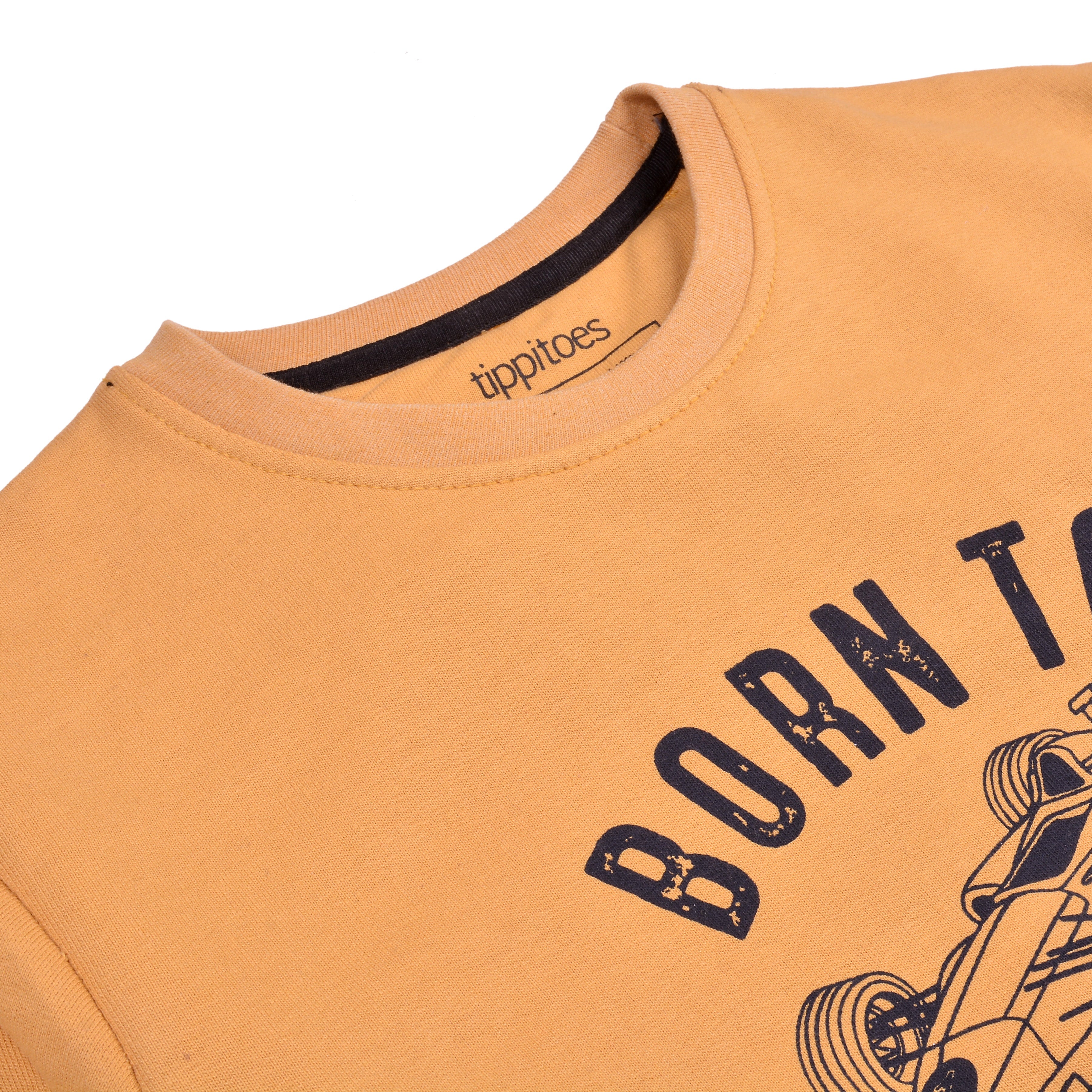fleece Sweatshirt in Honey orange