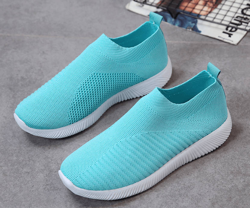 2021 winter new casual knitted socks shoes flat sports shoes
