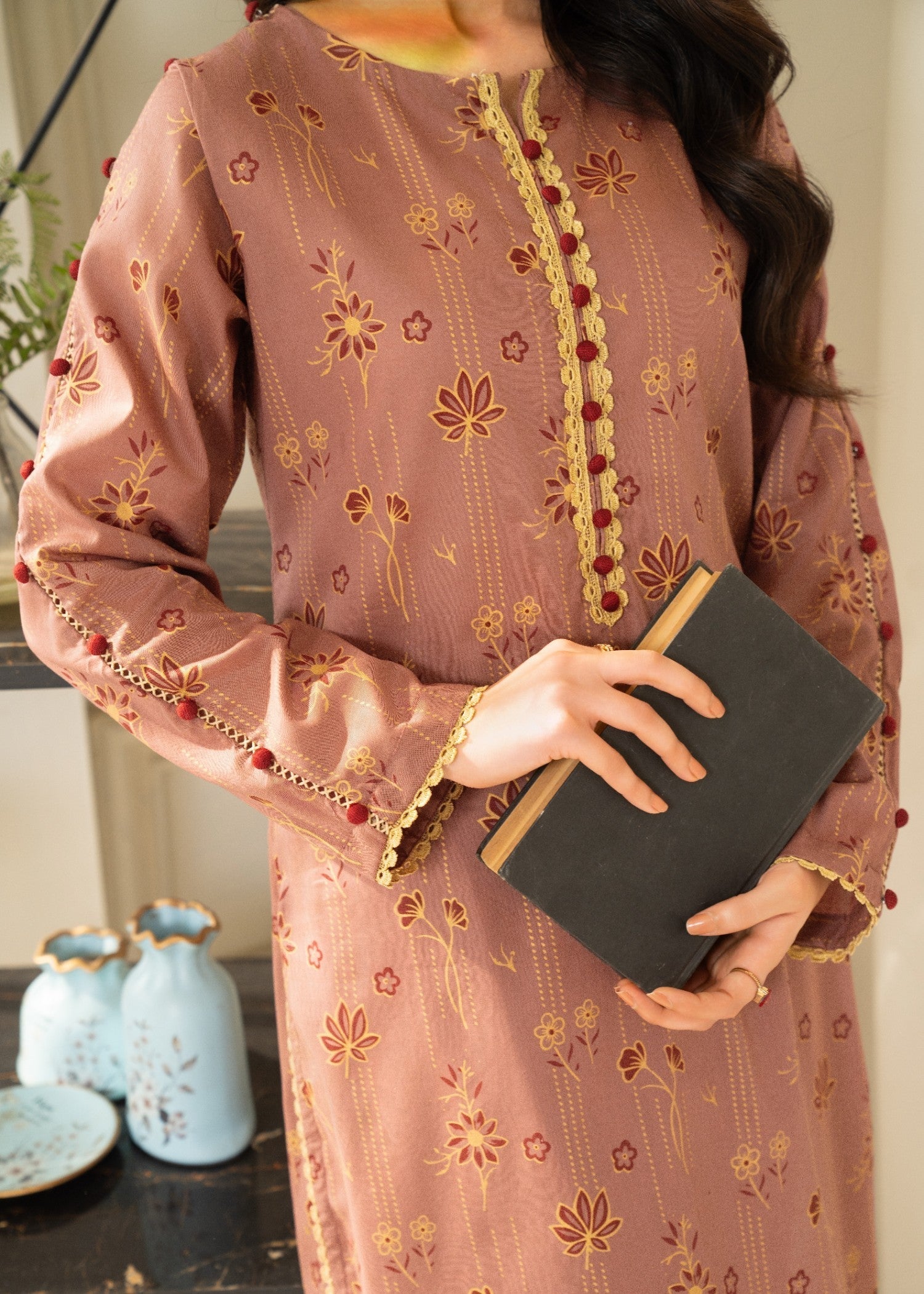 lawn Co Ord Sets in Chocolate brown
