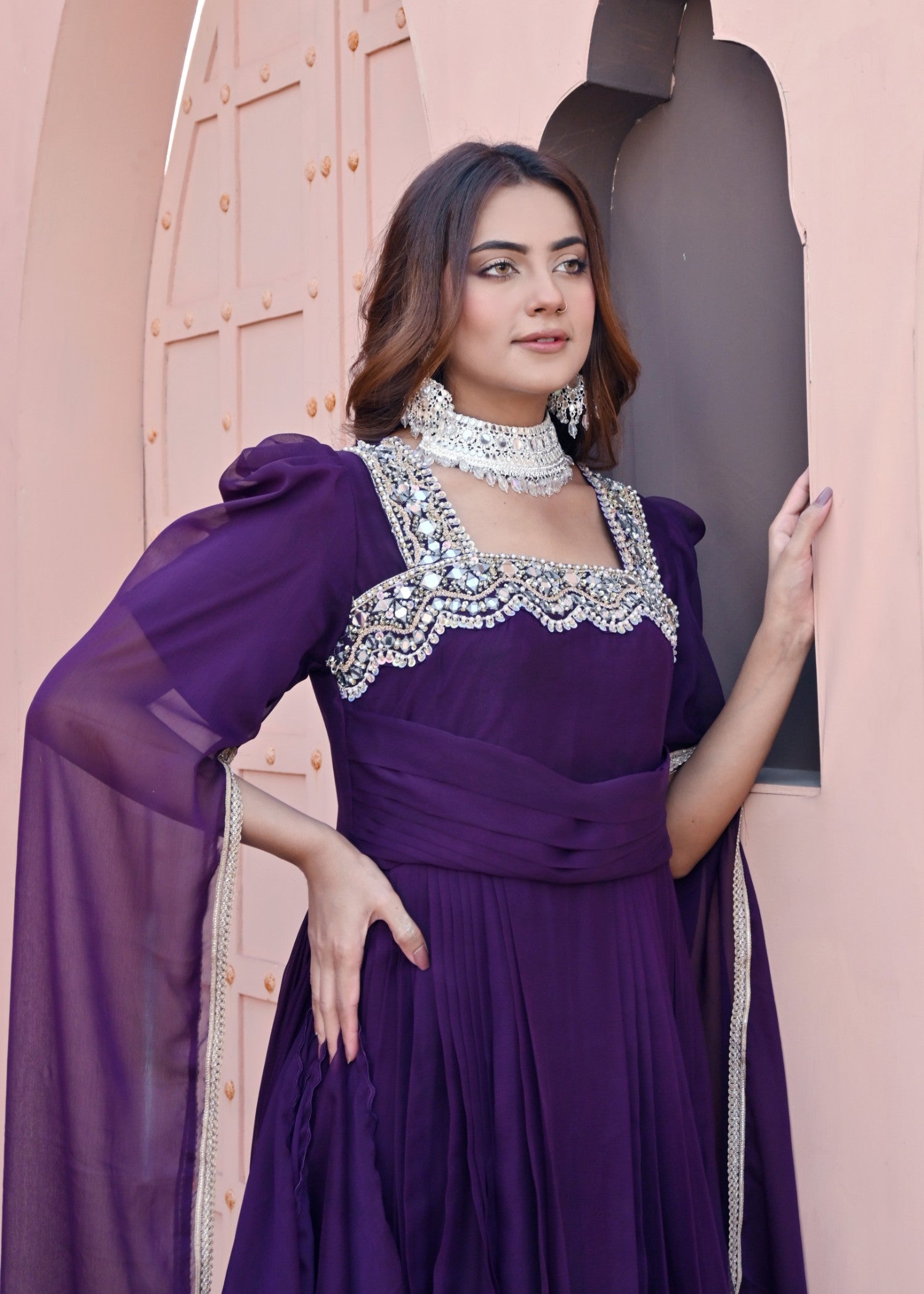chiffon Maxi in Purple
