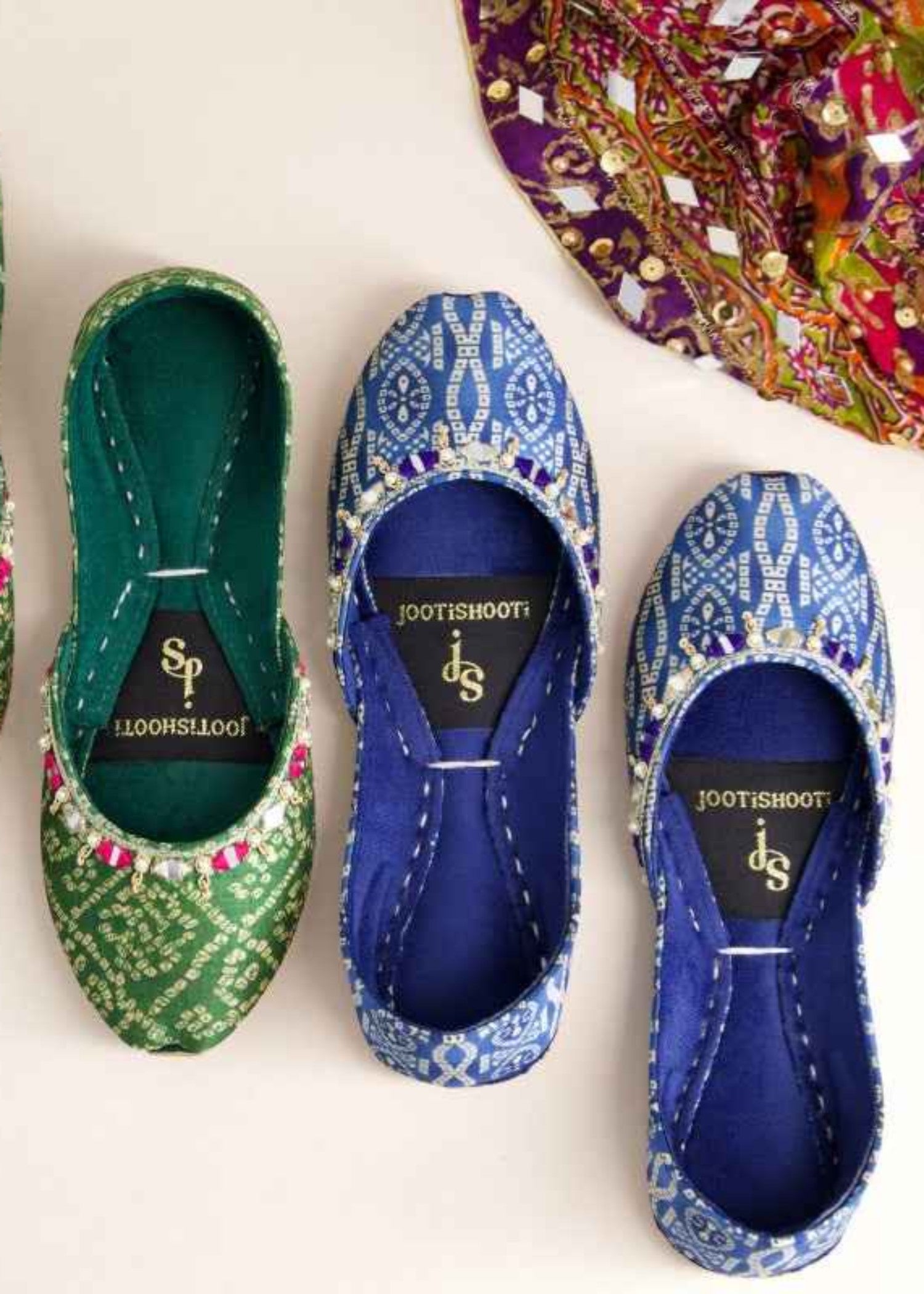Khussa in Blue by - High Quality Women Khussa AVT3212