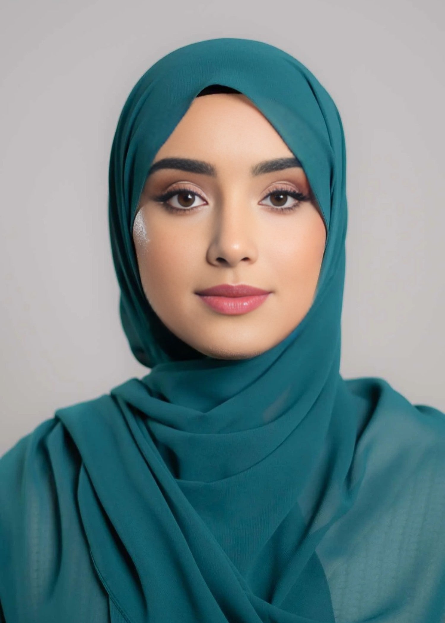 chiffon Hijab in Green