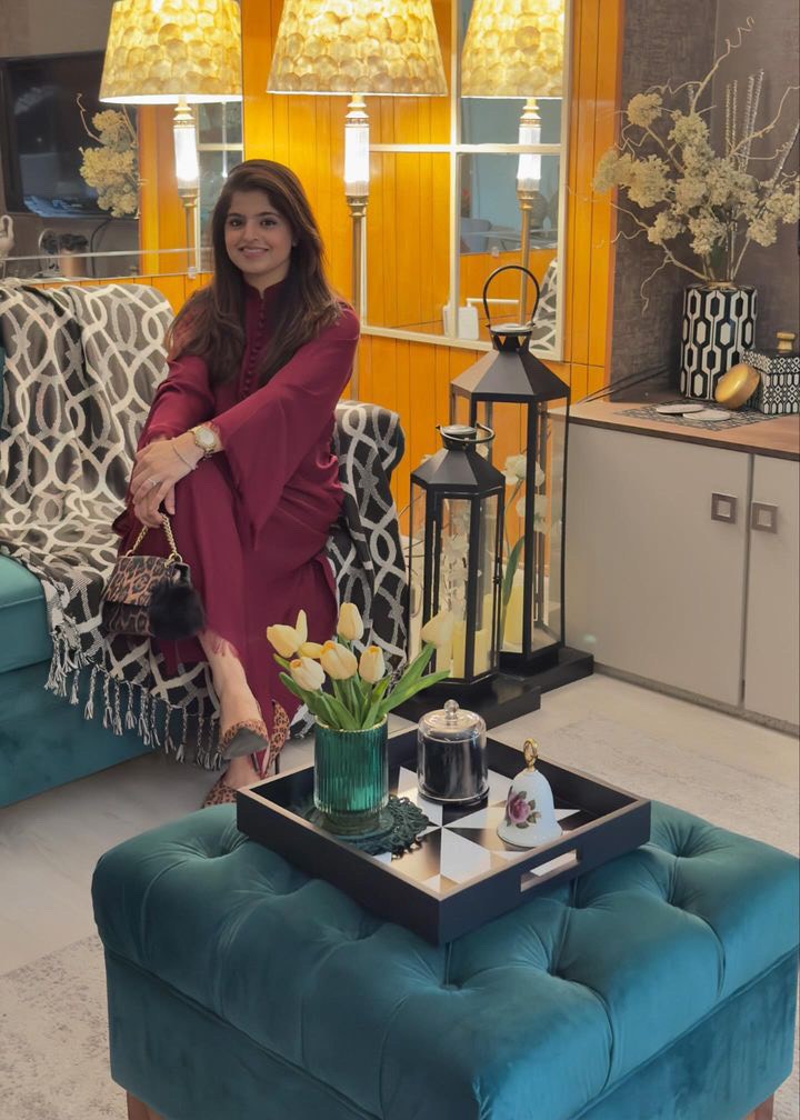 georgette Kurta Set in Burgundy