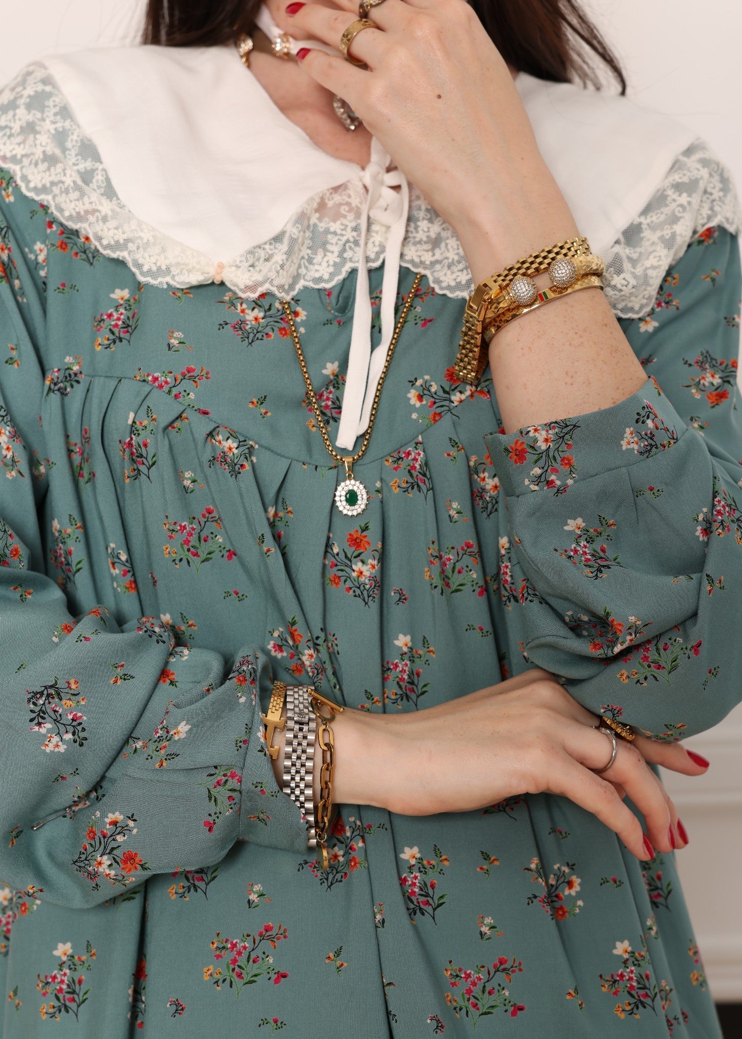 cotton Tunic in Steel teal