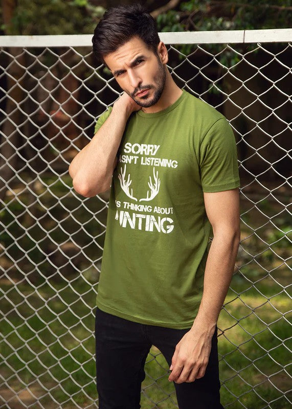 cotton T Shirt in Green