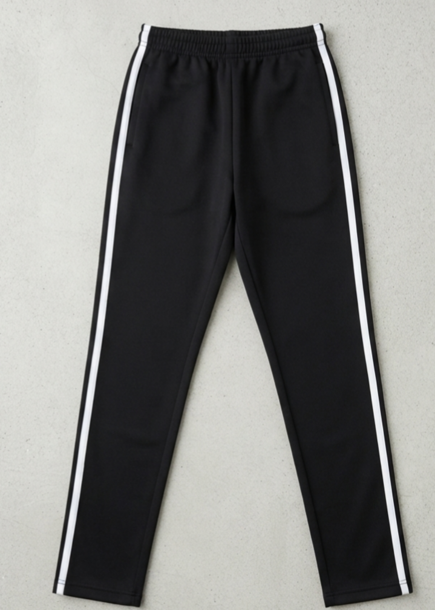 cotton-spandex Trousers in Black