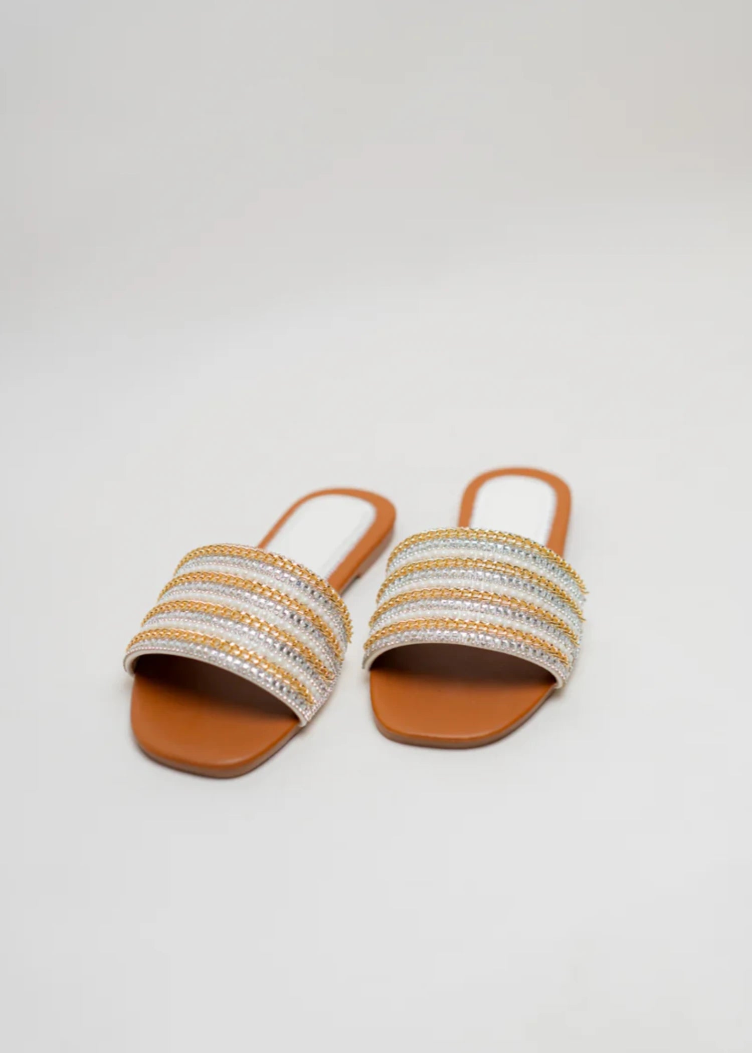 Slides in Tangerine by - High Quality Women Slides JIR2697