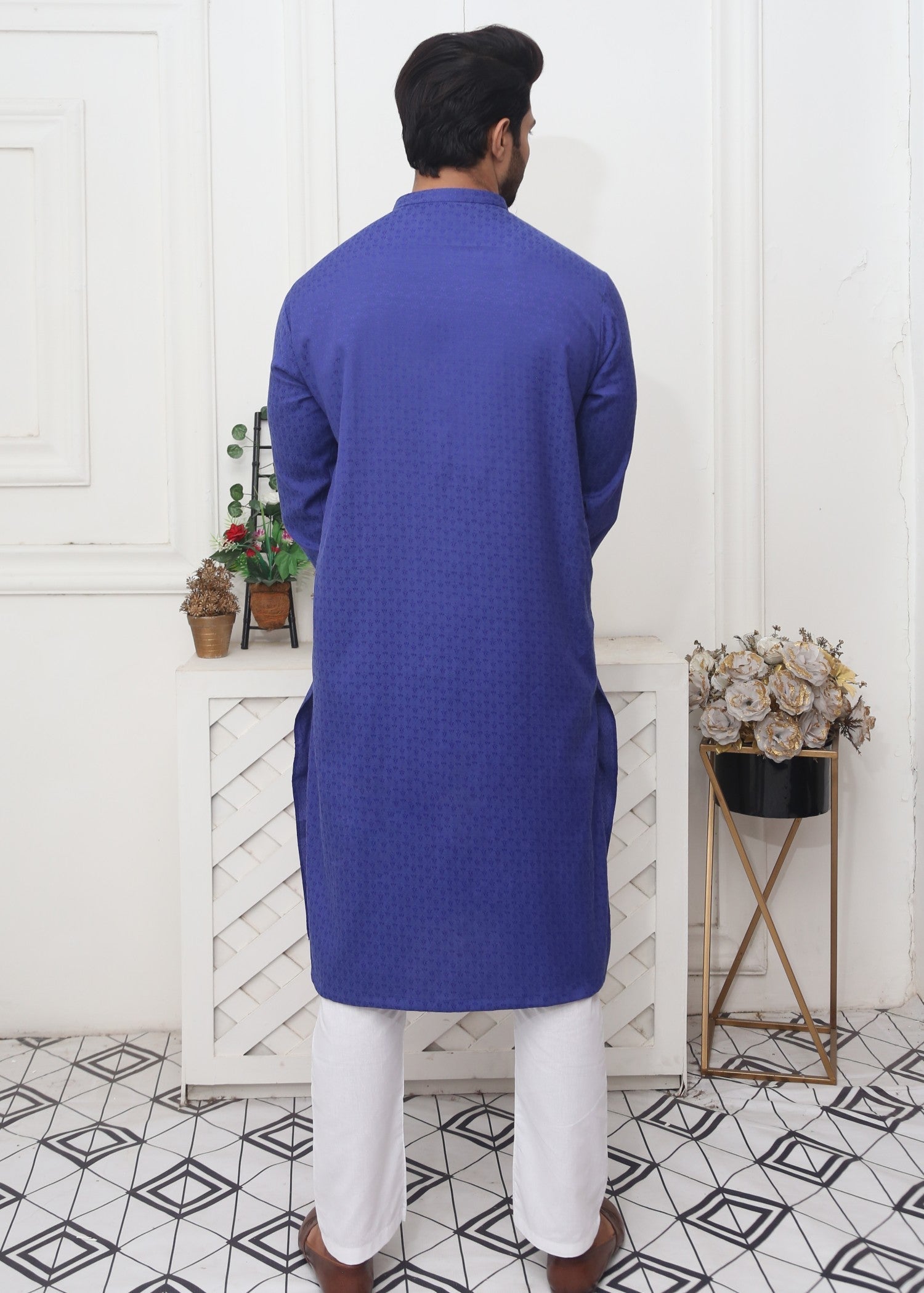 cotton Kurta in Blue