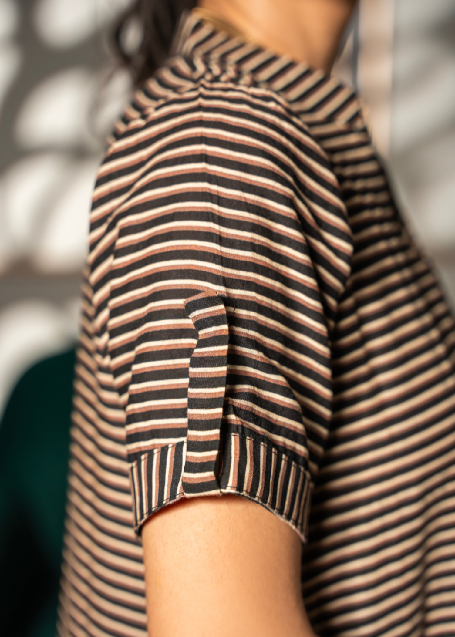 lawn Kaftan in Mocha brown
