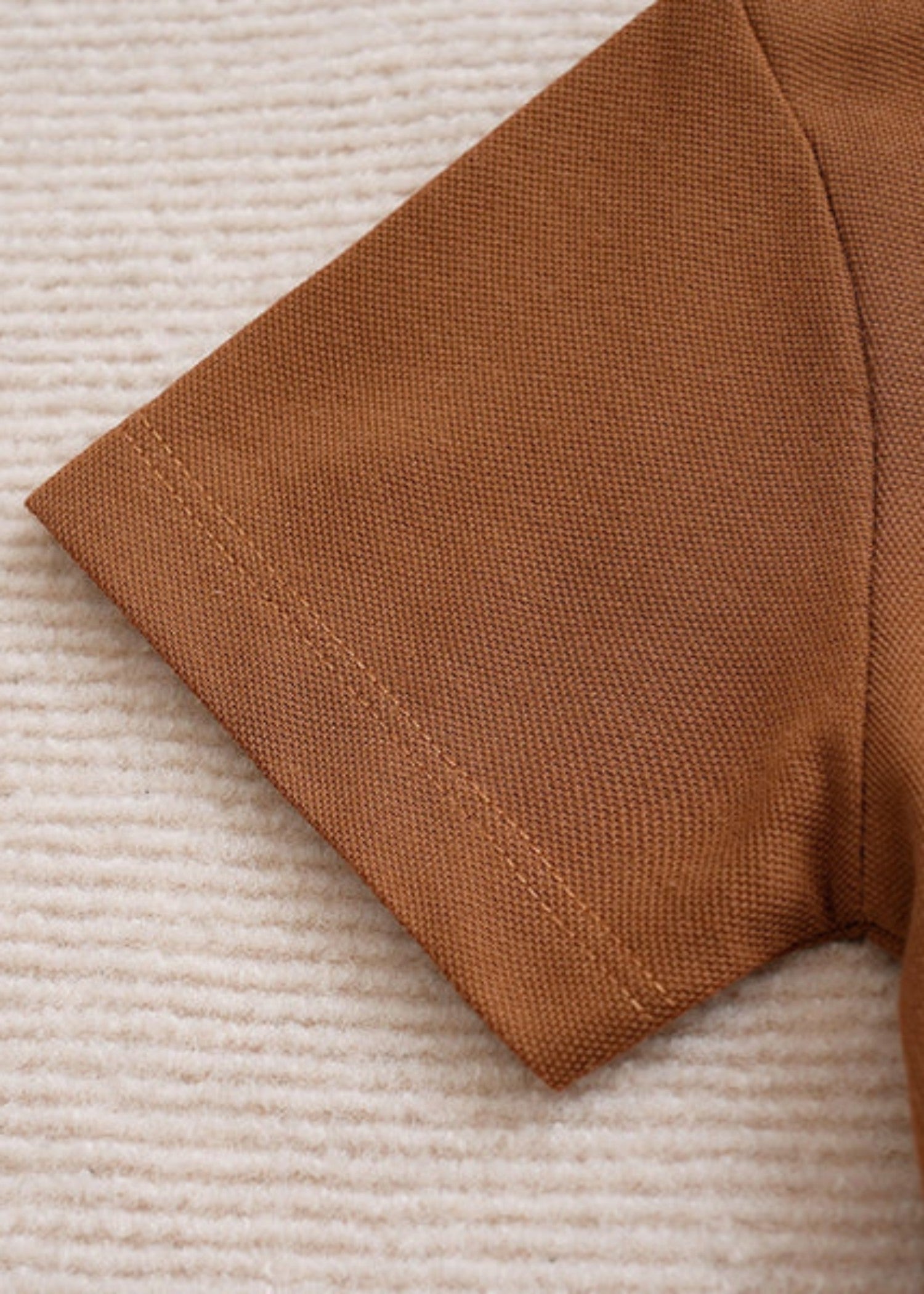 porque/pique Polo Shirt in Earth brown