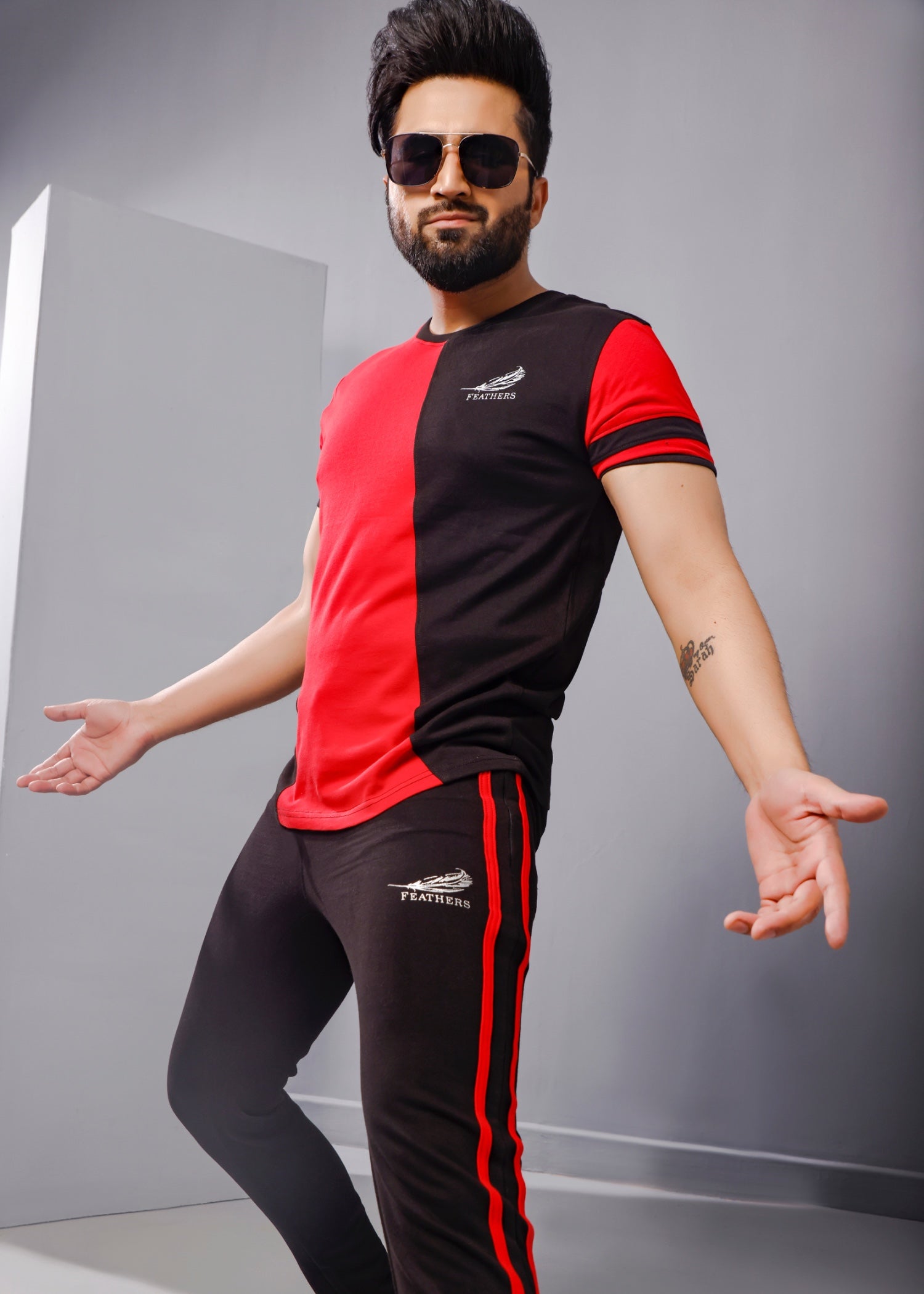 terry Tracksuit in Red