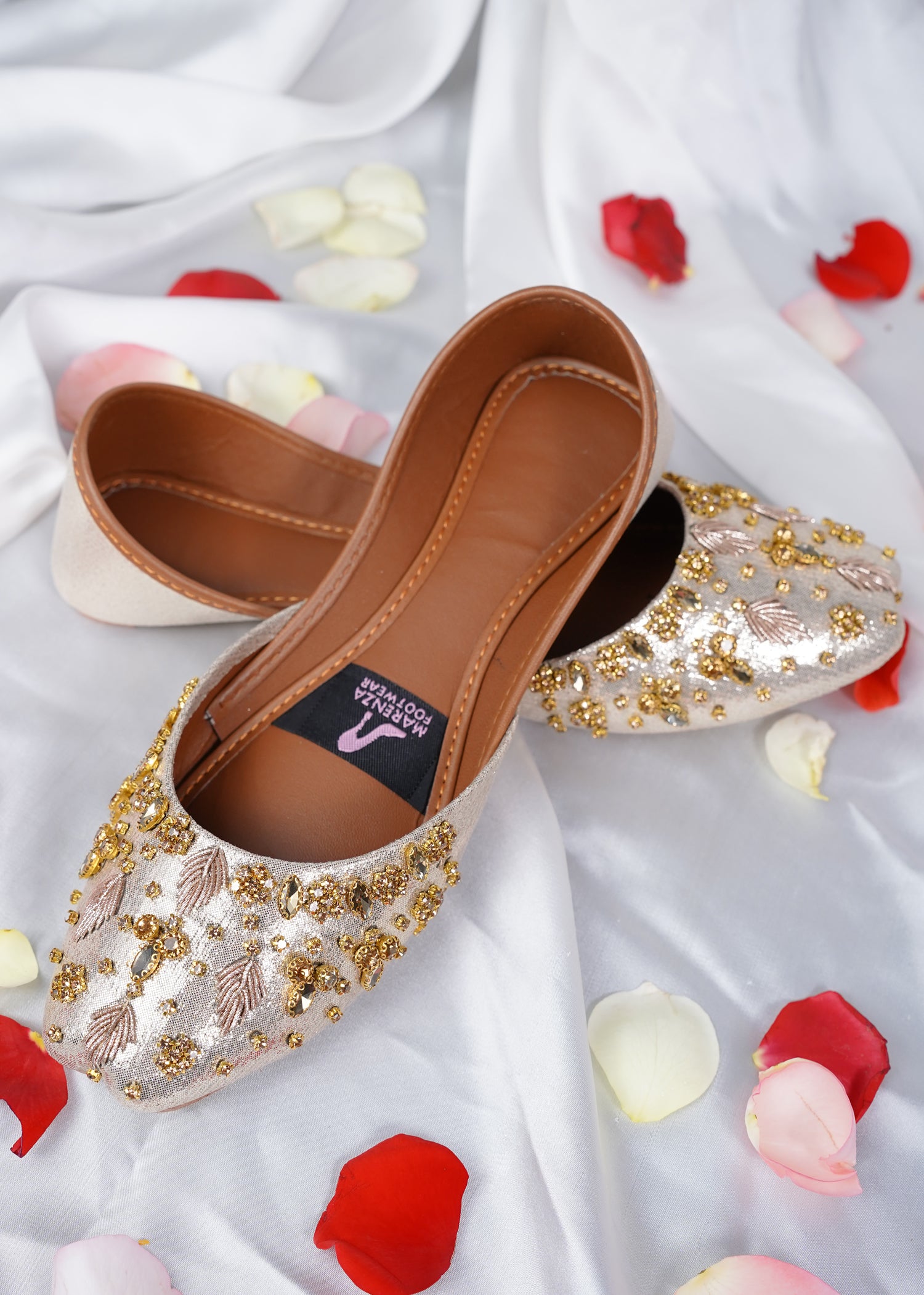 Khussa in Autumn gold by - High Quality Women Khussa AJU8854