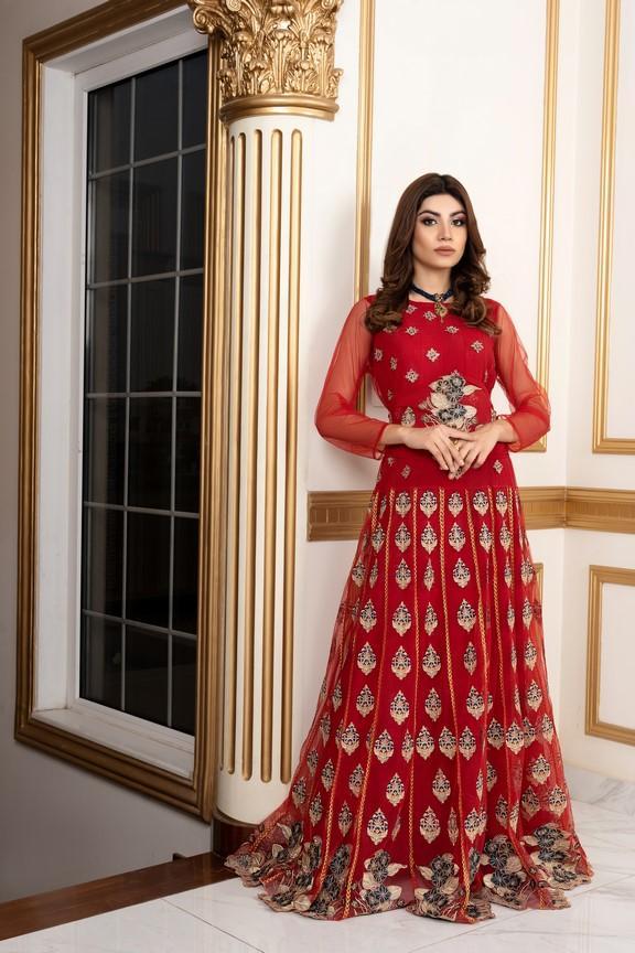 net Unstitched in Red