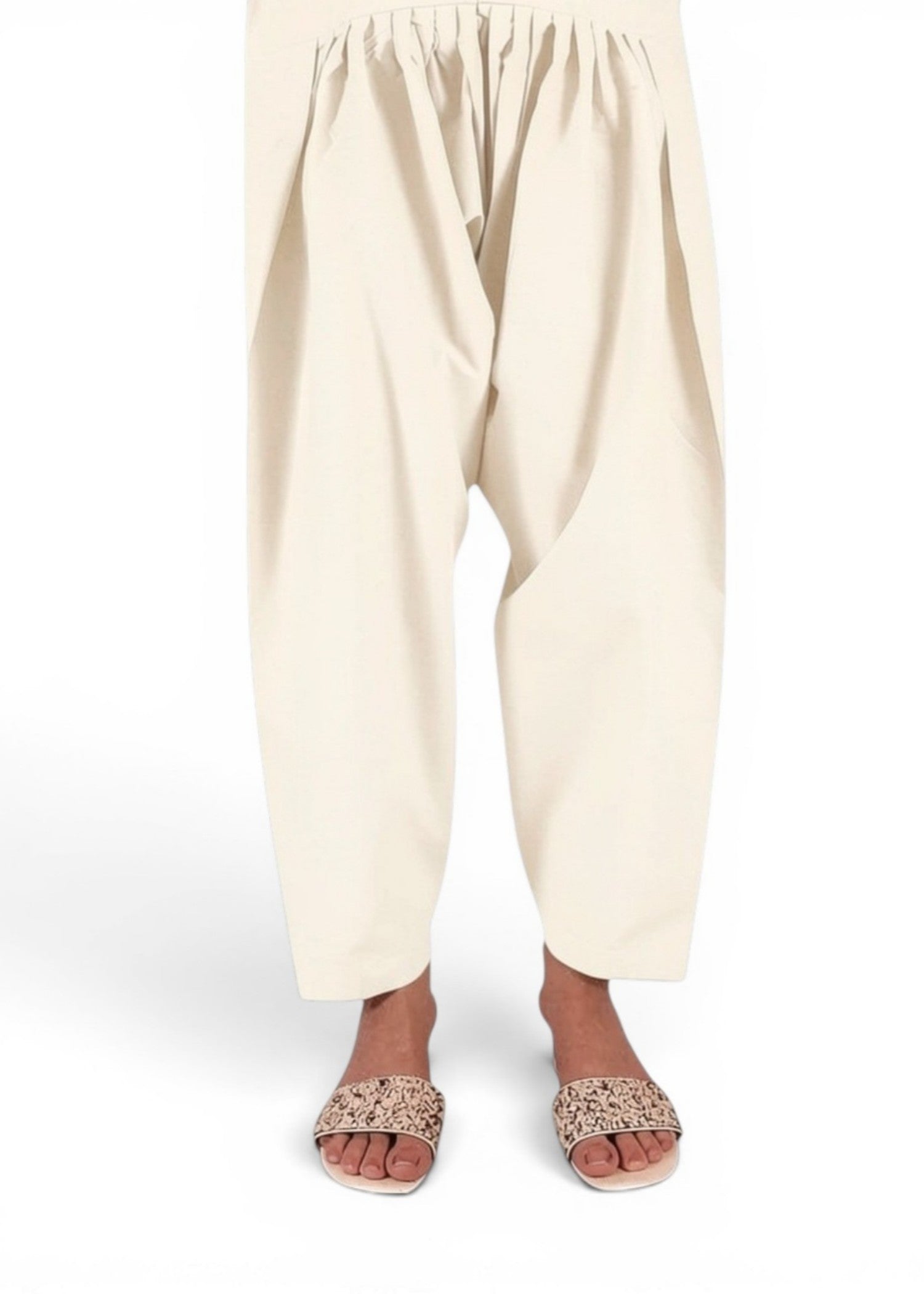 cotton Shalwar in Off-white
