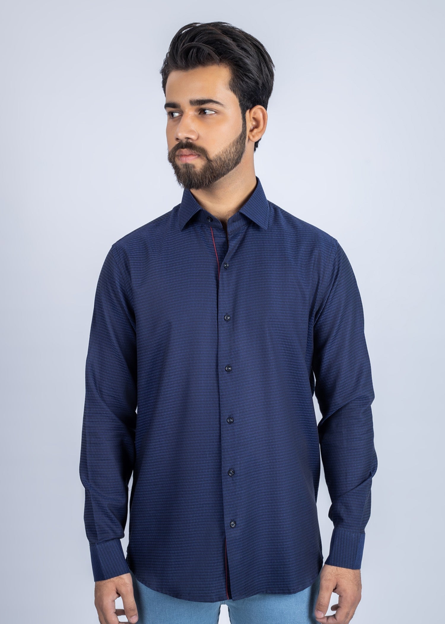 cotton Casual Shirt in Ink