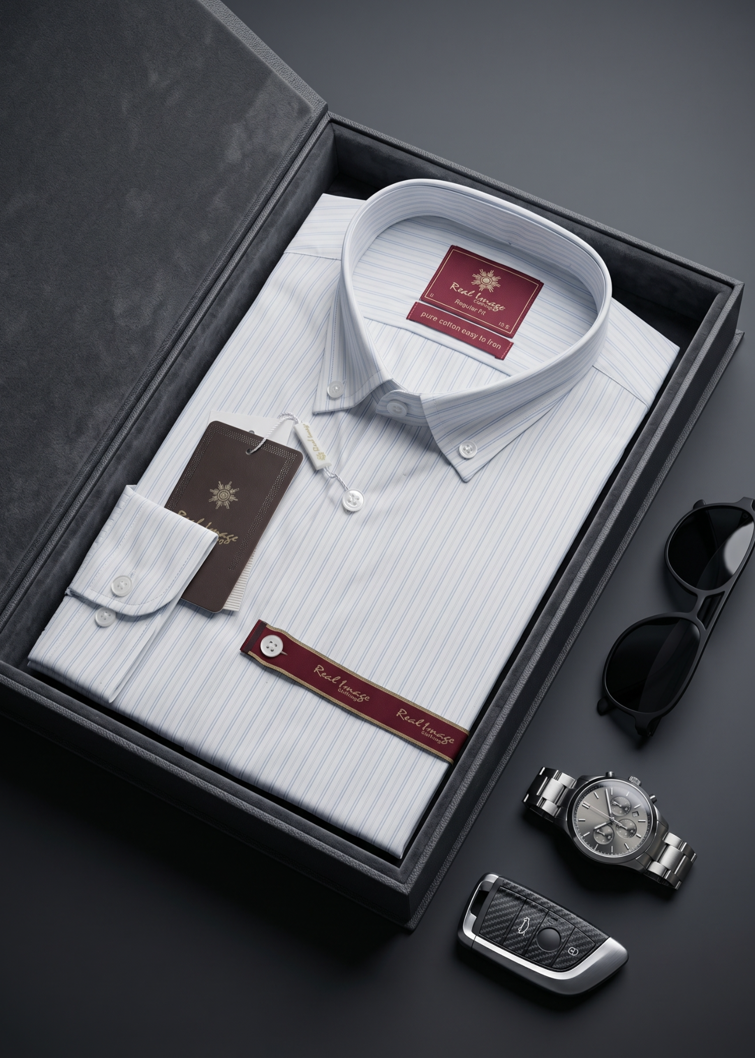 cotton Formal Shirt in Off-white