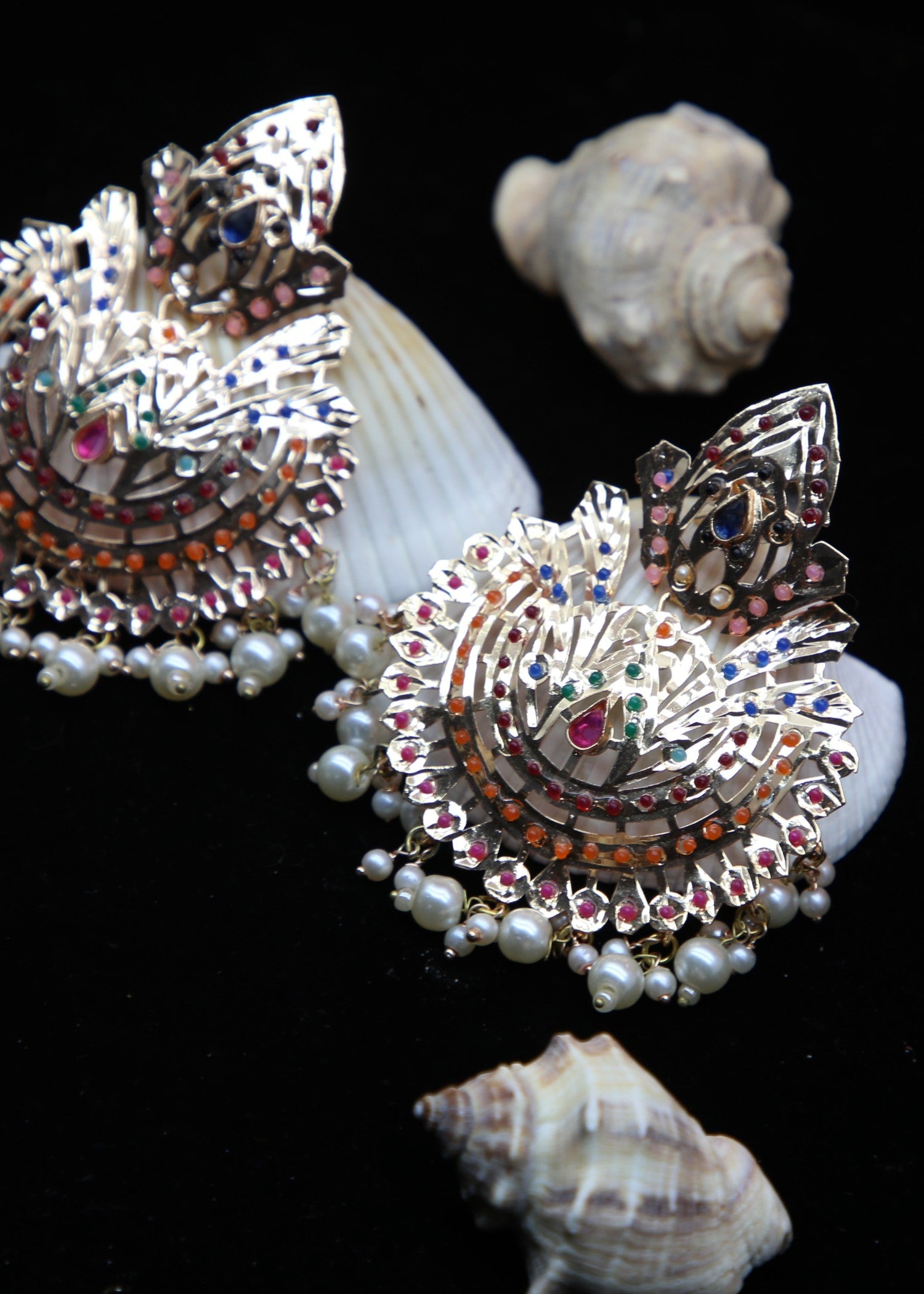 Earrings in Multi Color by - Trendy Women Earrings WUD7315