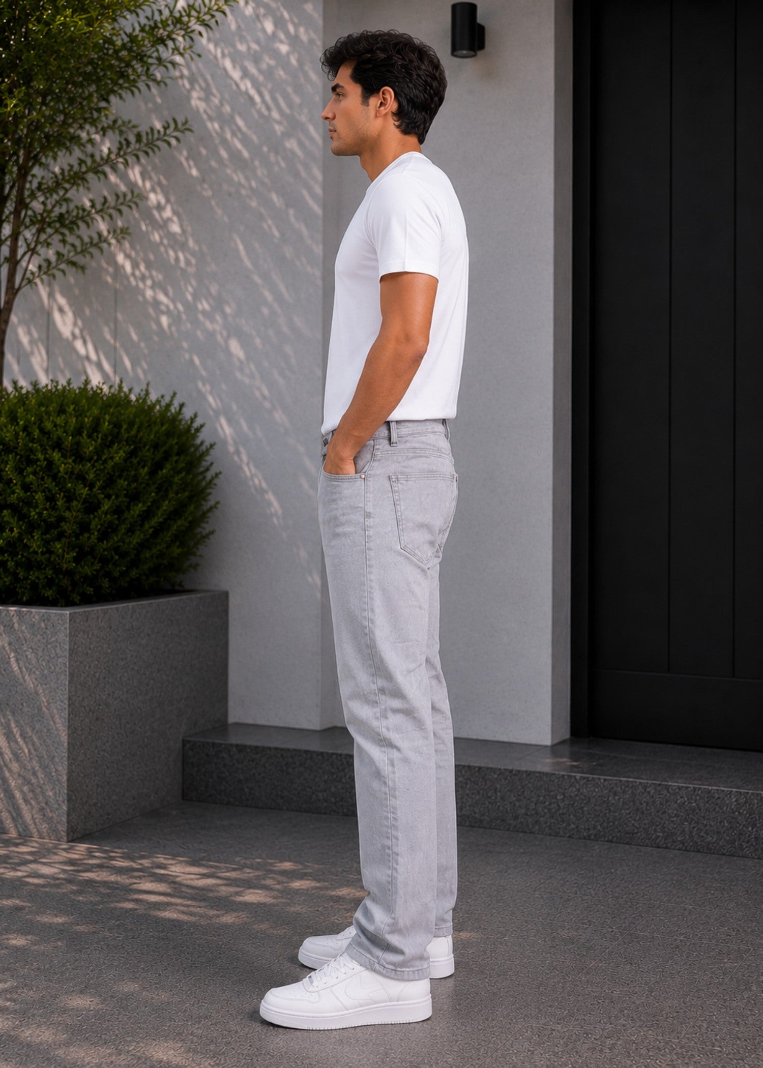 denim Jeans in Silver