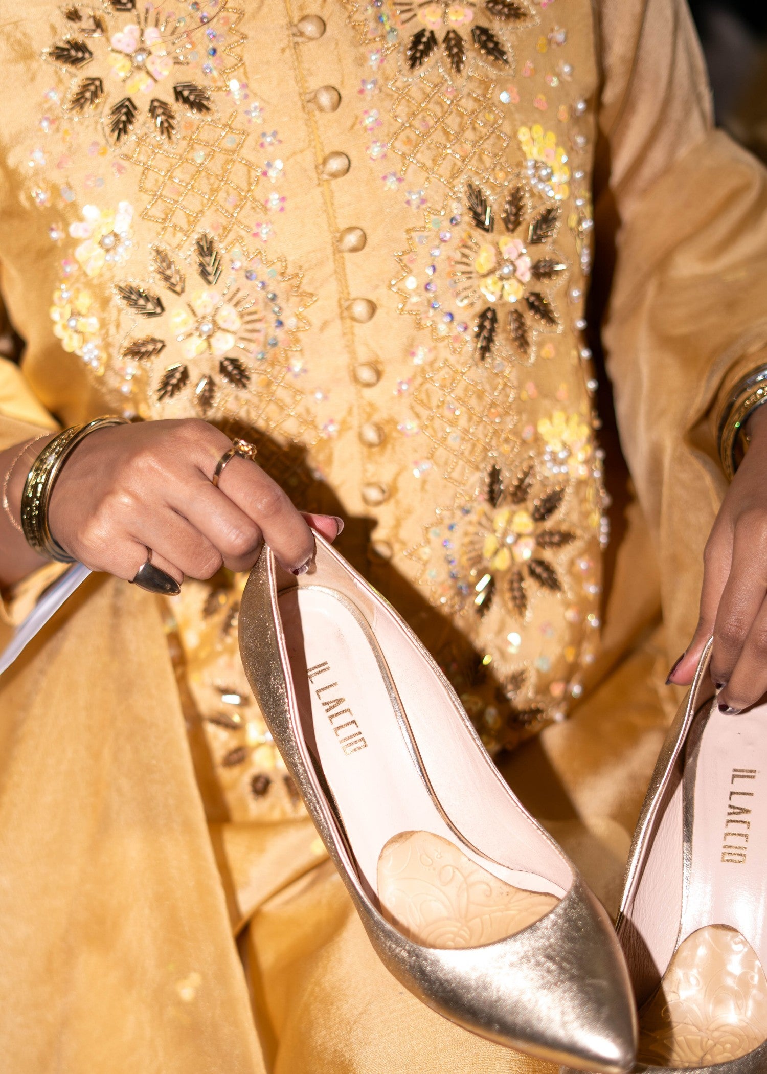 silk Kurta Set in Mellow yellow