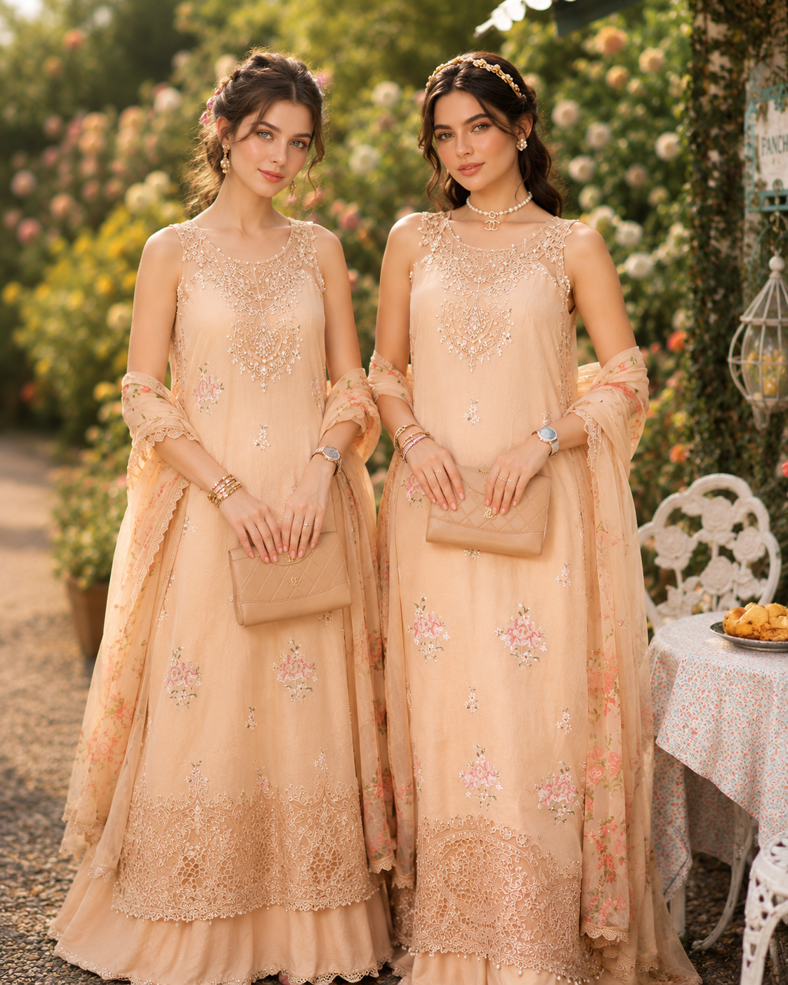Noor Eid Printskhas Lawn – D13 – Blush Peach