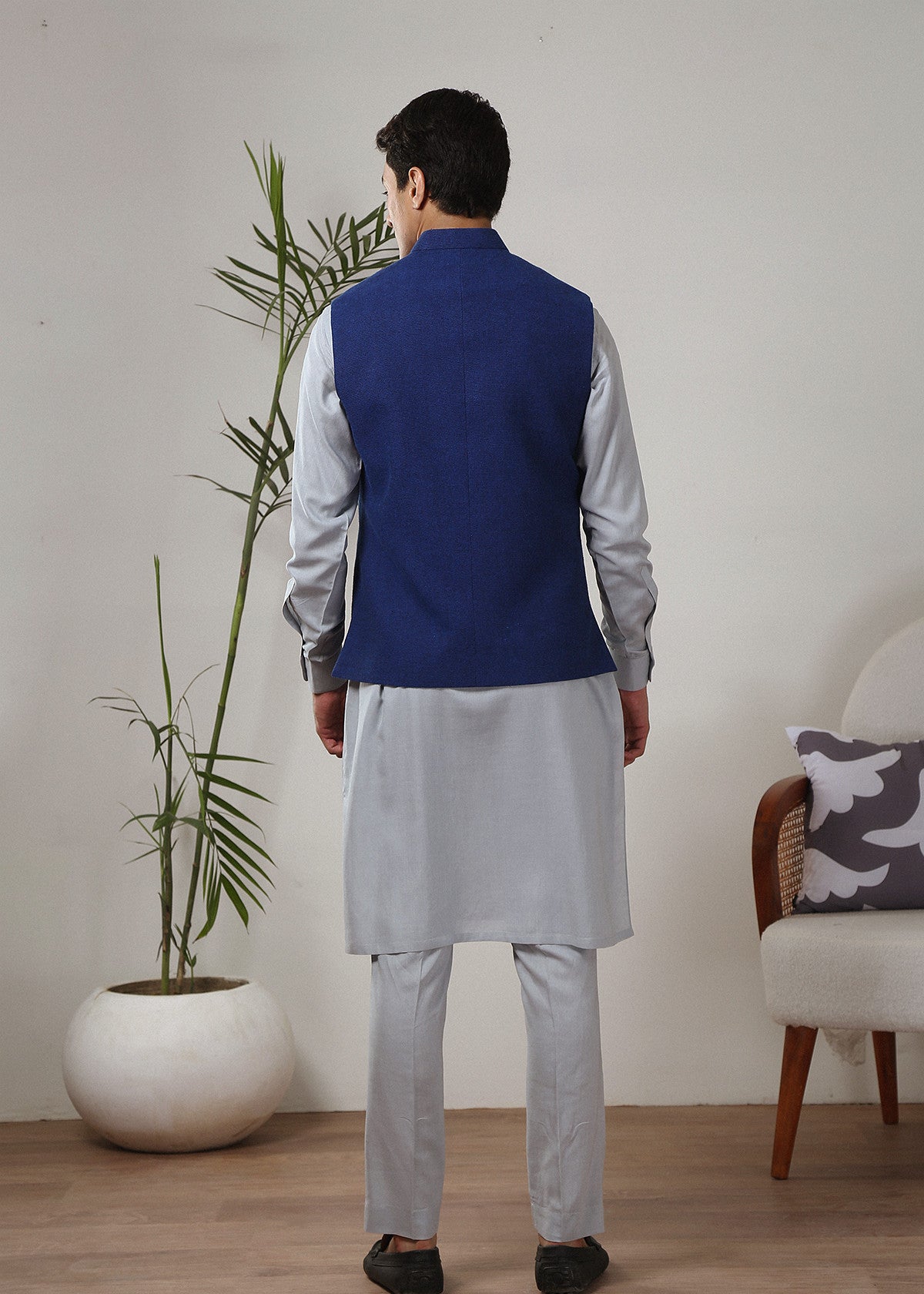 suiting Waistcoat in Royal blue