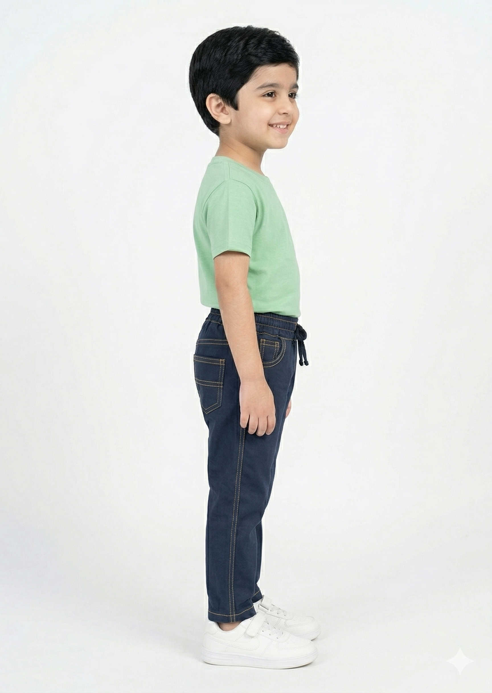 cotton Pants in Navy blue