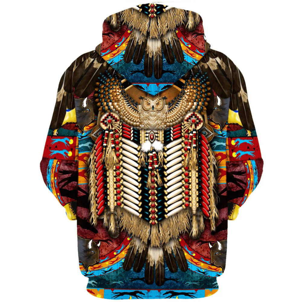 Fashionably Casual Digital Print Loose - Fitting Hoodie