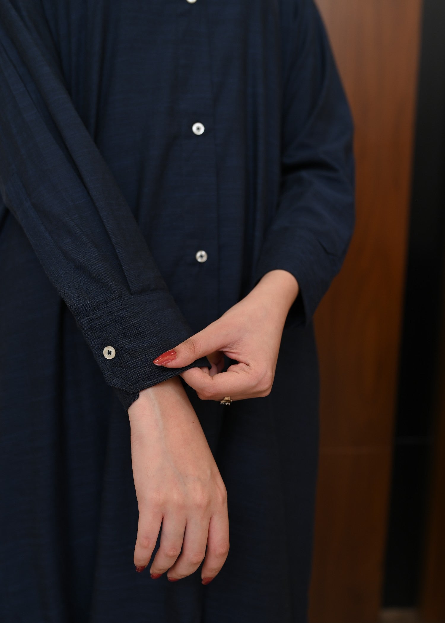irish linen Co ord Sets in Navy blue