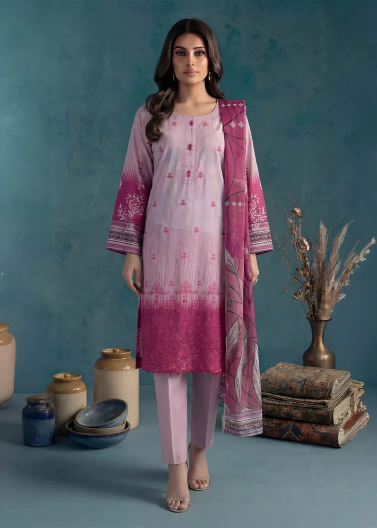 lawn Unstitched in Blush