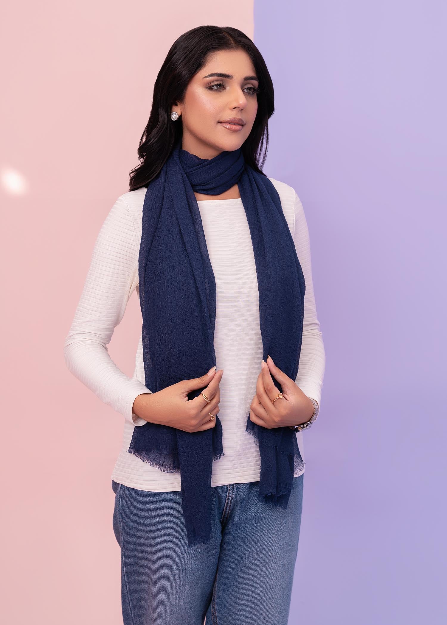 viscose Hijab in Blue