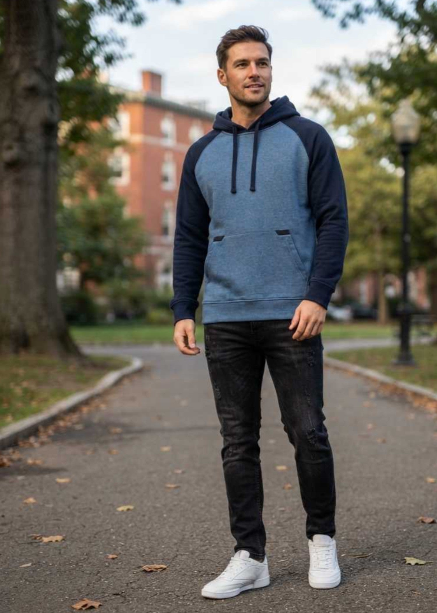 fleece Hoodie in Multi