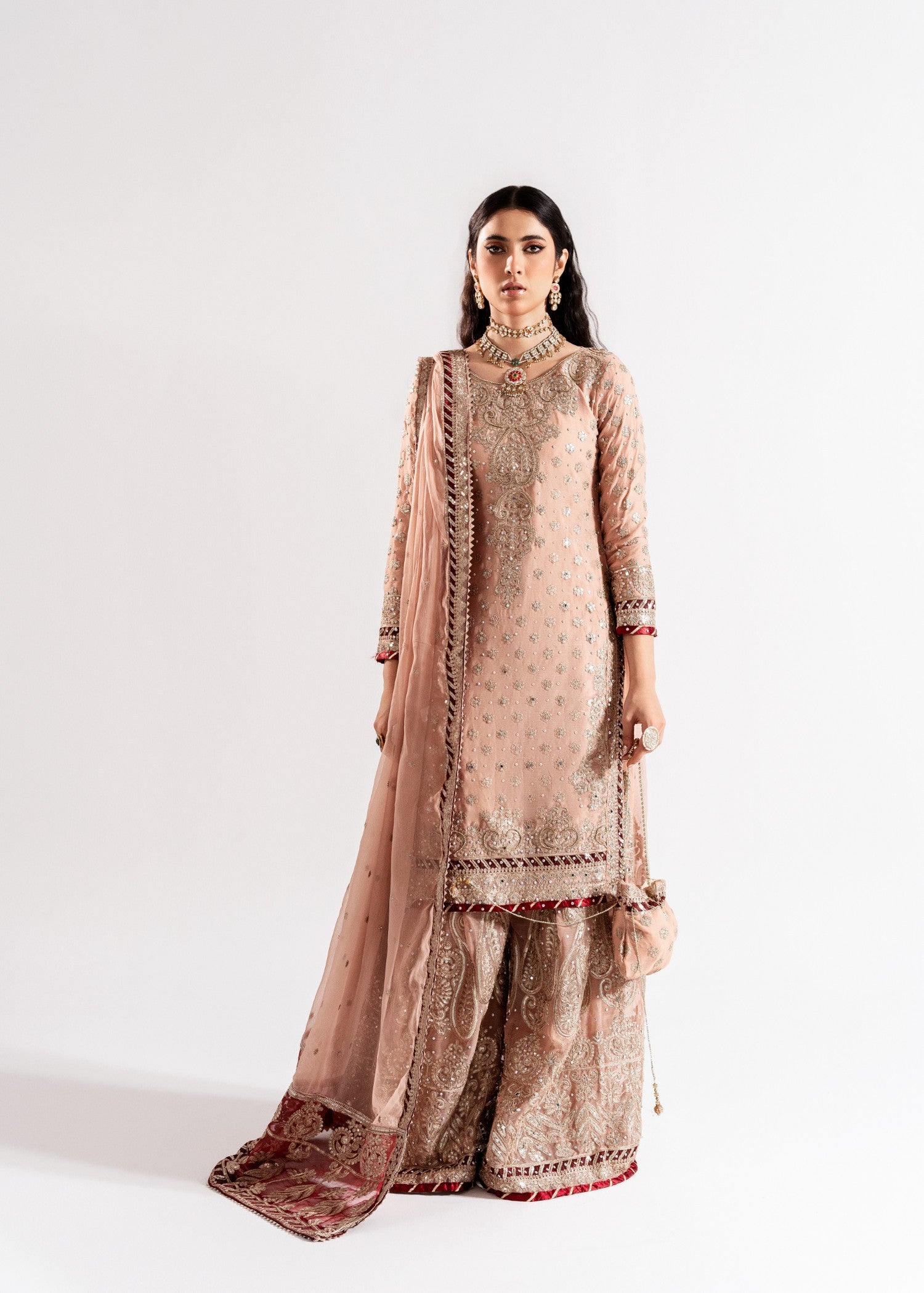 chiffon Sharara in Pink