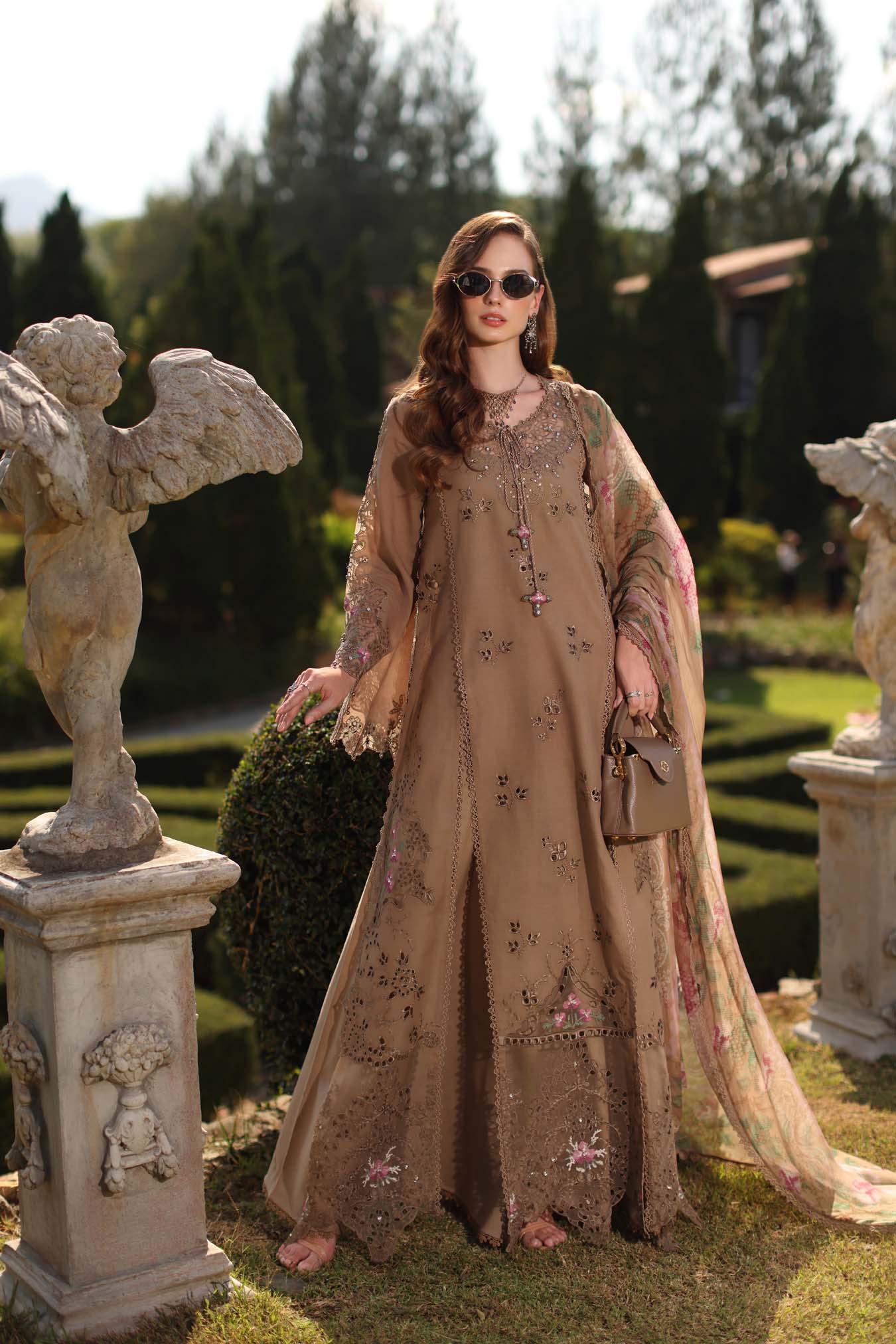 Luxury Eid Schiffli Laserkari Lawn – D8 - A - Selene