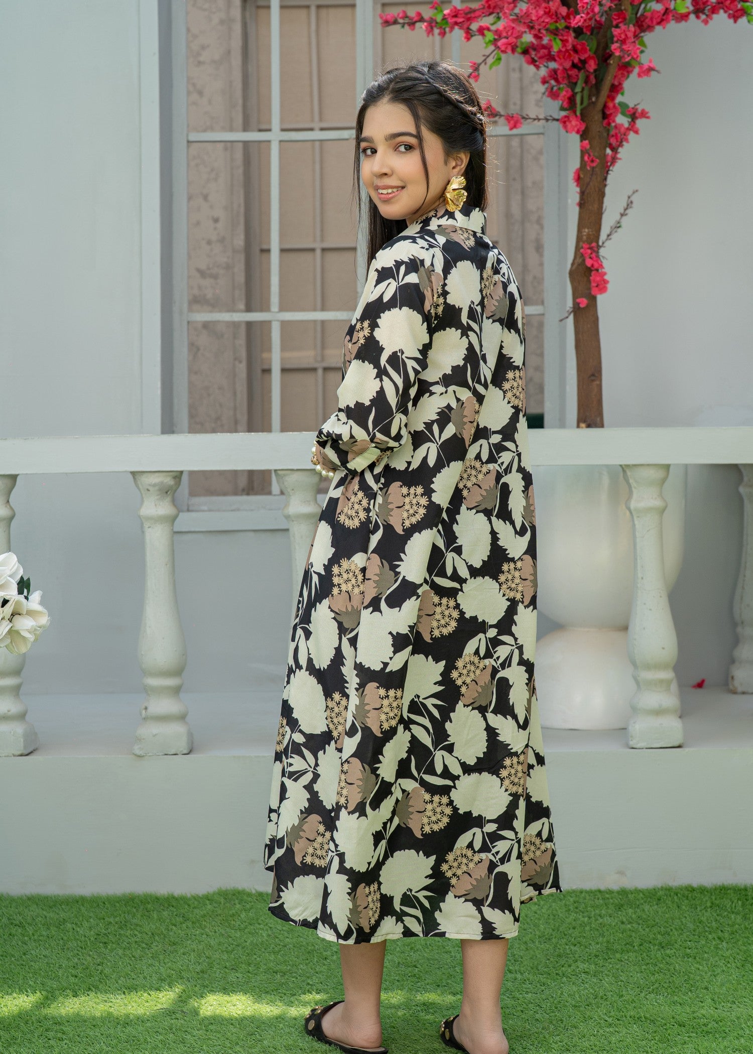 silk Maxi in Beige
