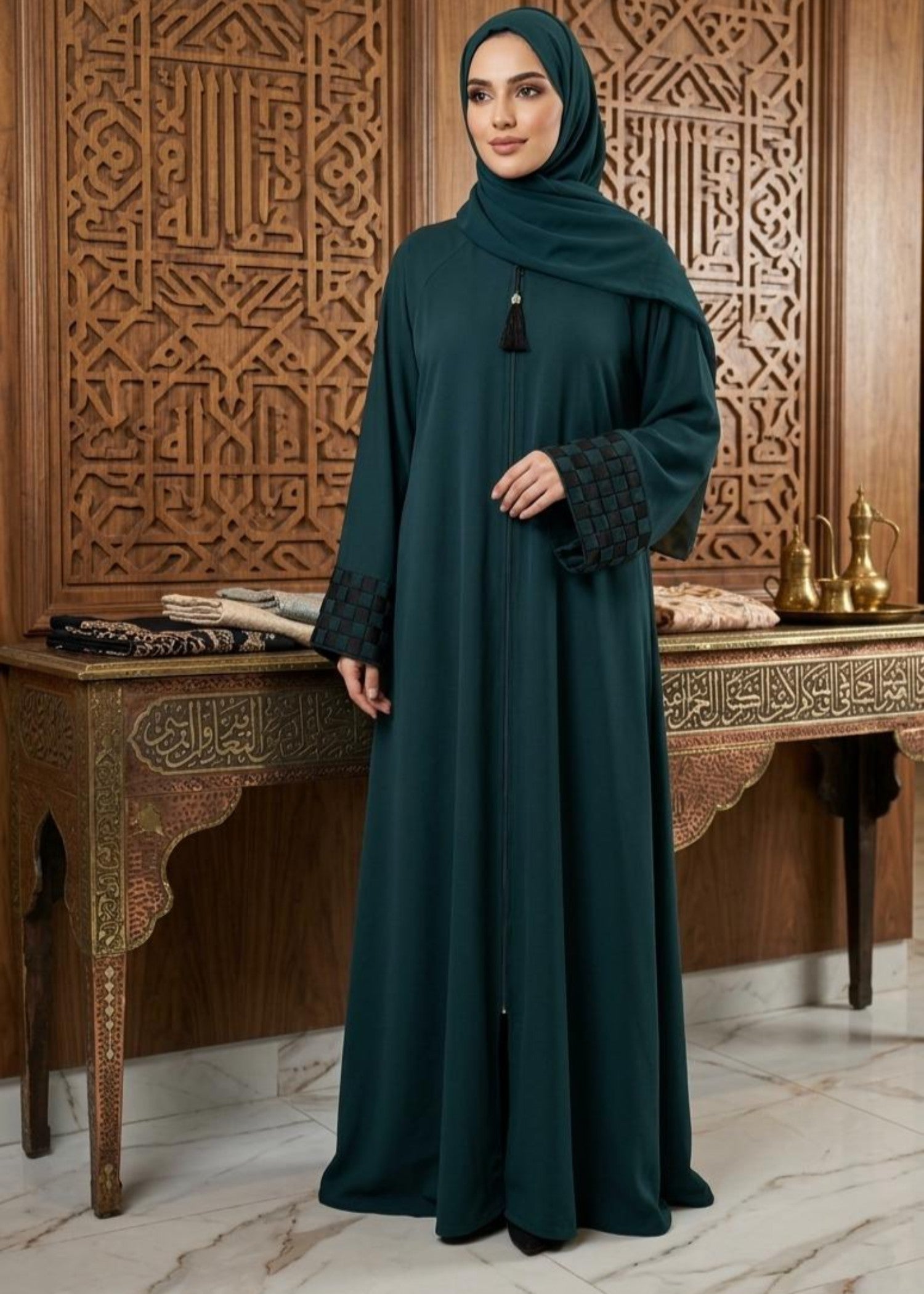 nidha Abaya in Twilight blue