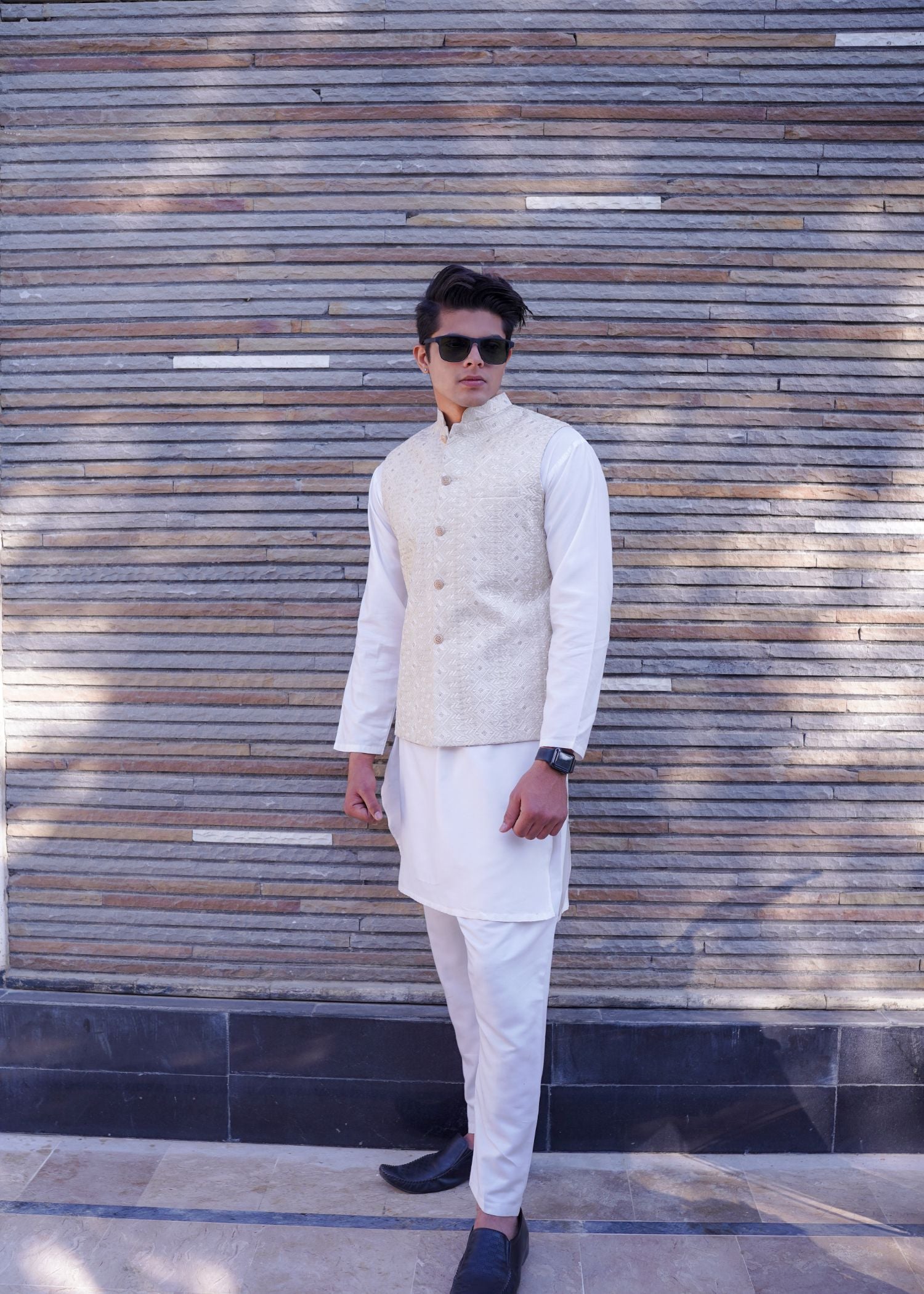 masuri Waistcoat in Cream