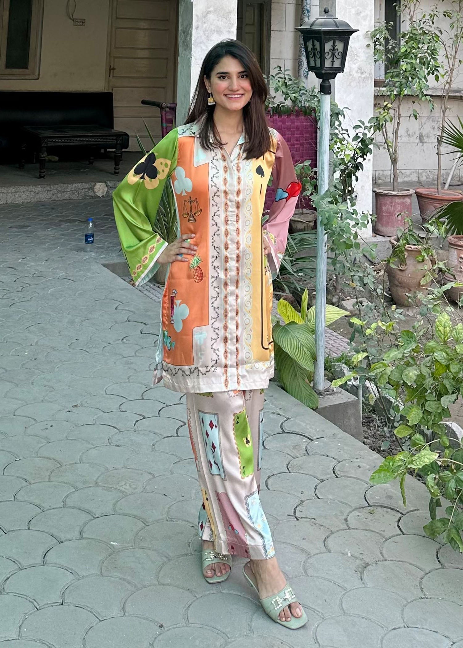 satin silk Co ord Sets in Multi