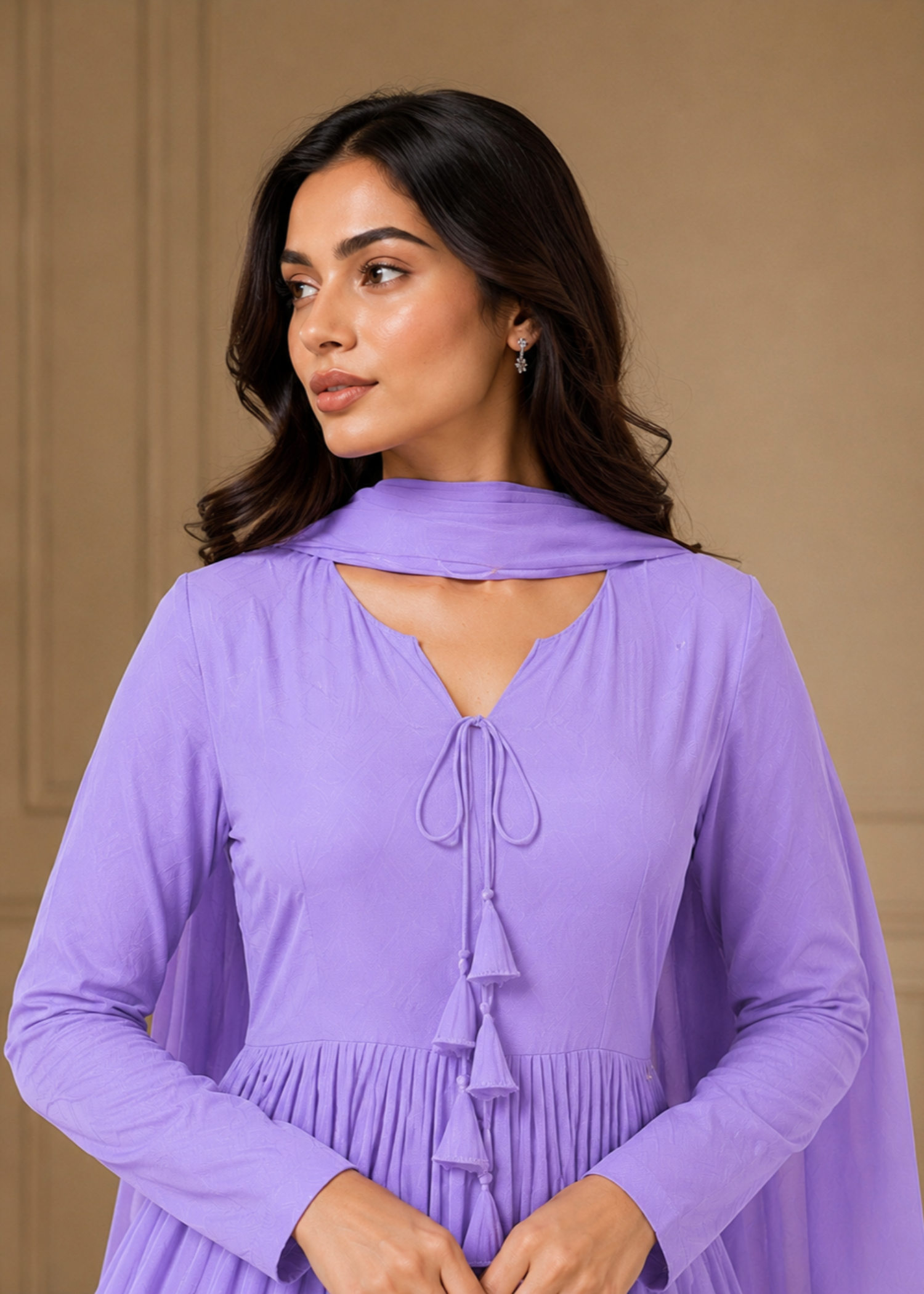 chiffon Maxi in Lilac