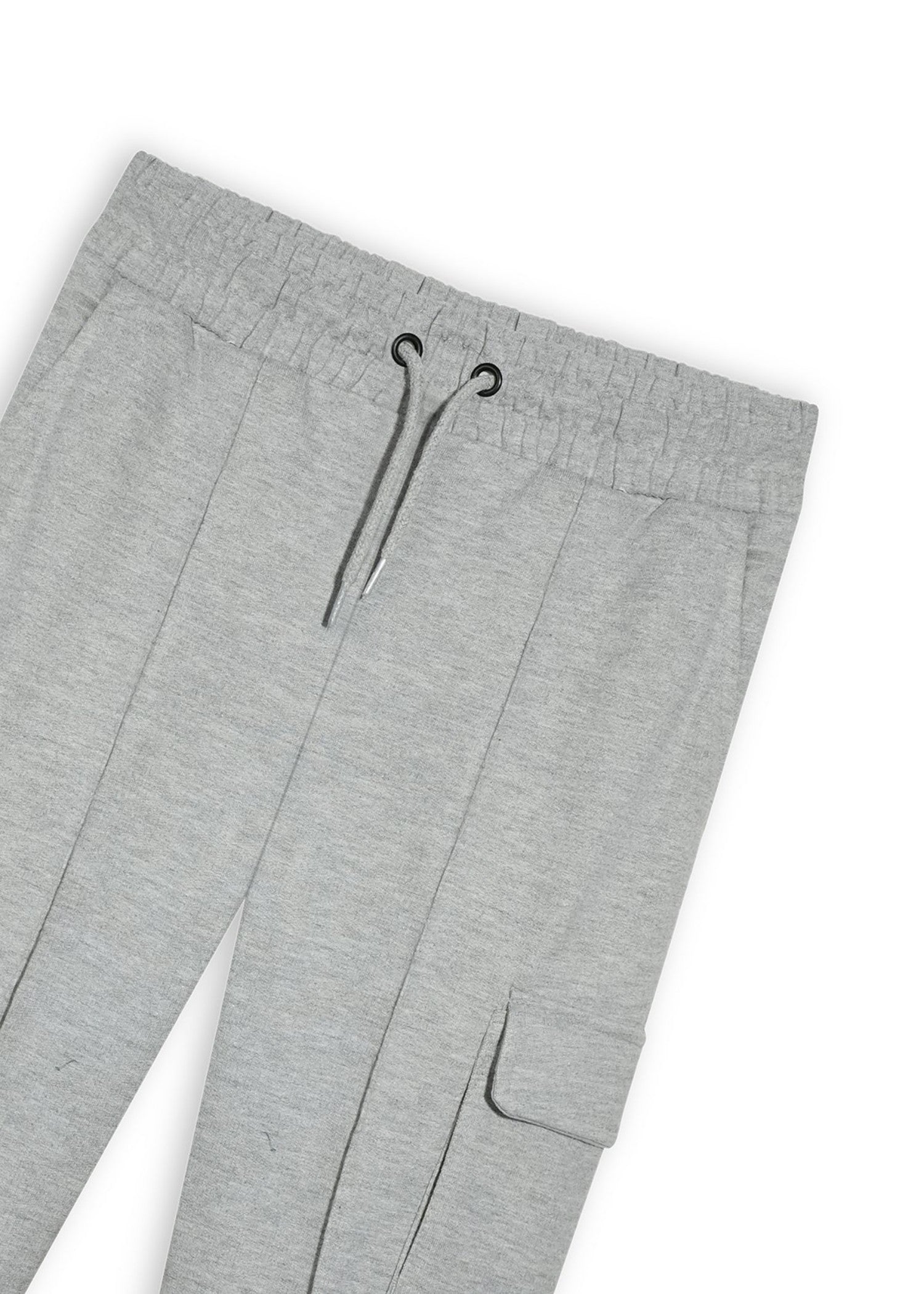 poly viscose Trousers in Grey