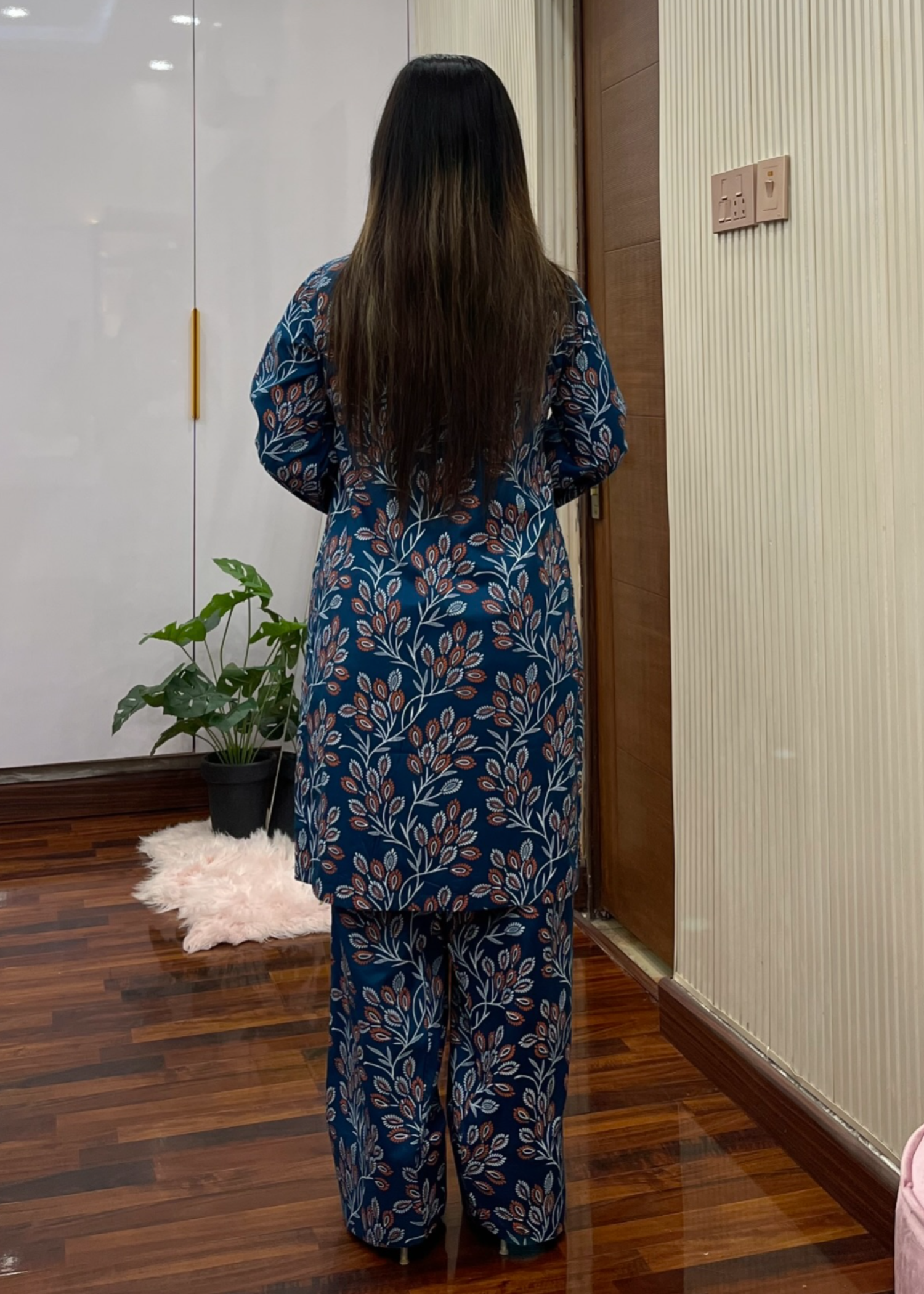 linen Co Ord Sets in Ocean blue
